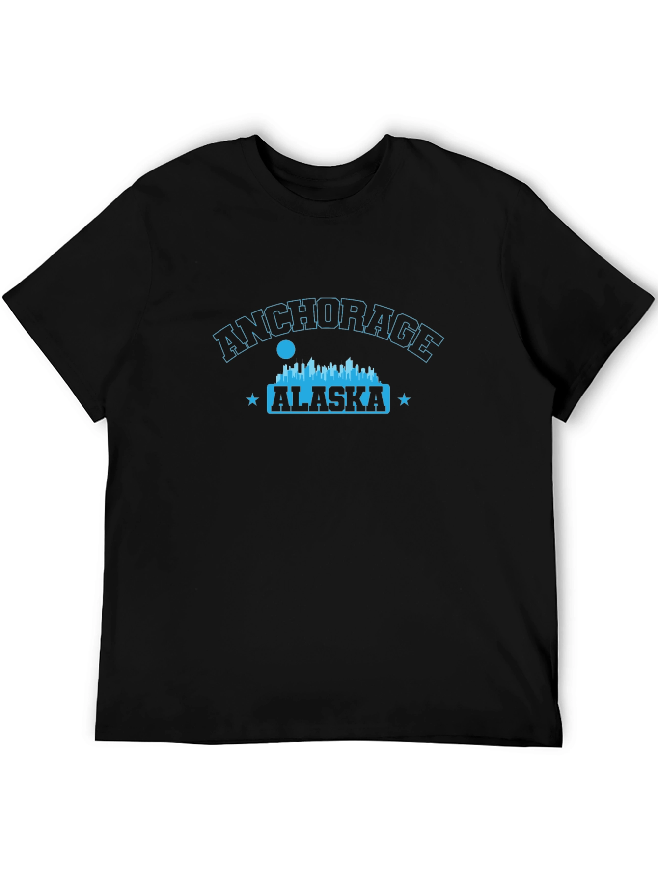 Anchorage Alaska Graphic Tee - Black