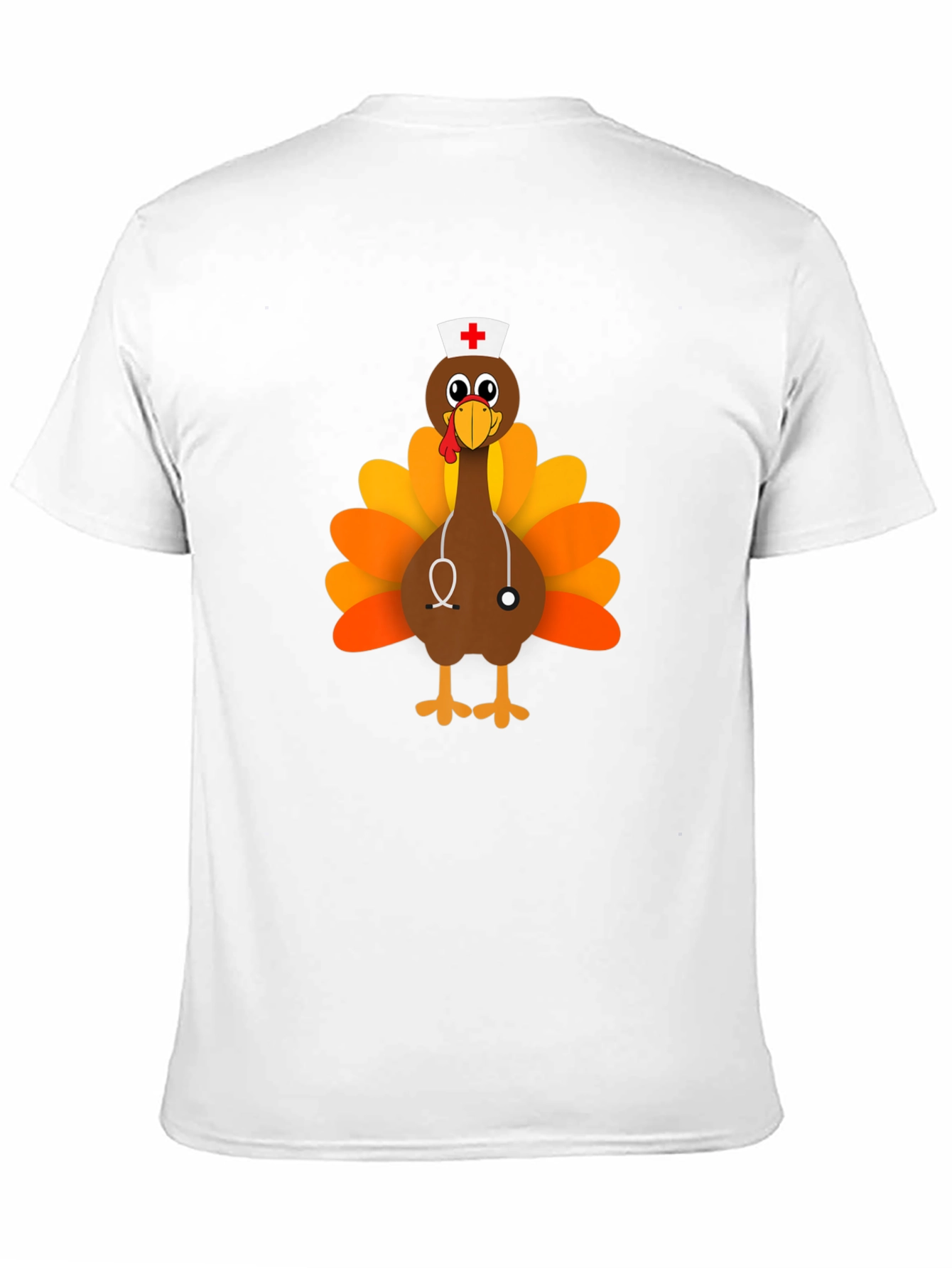 Thanksgiving Nurse Turkey T-Shirt