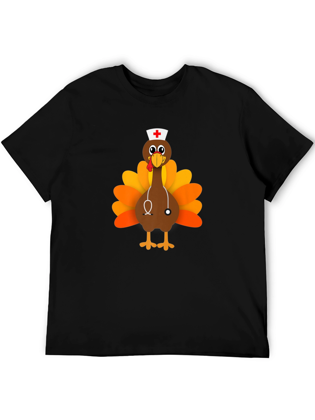 Thanksgiving Nurse Turkey T-Shirt