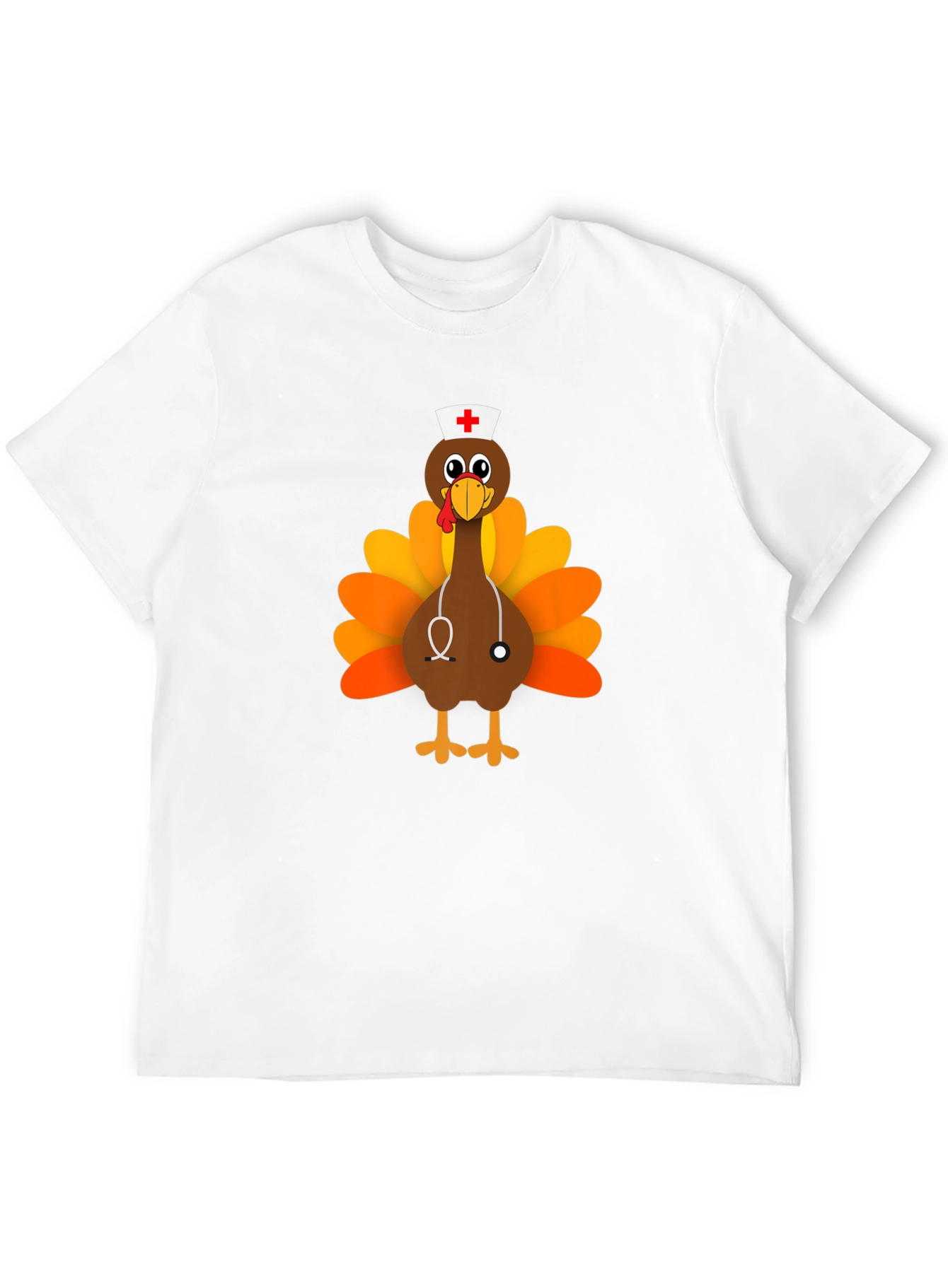 Thanksgiving Nurse Turkey T-Shirt