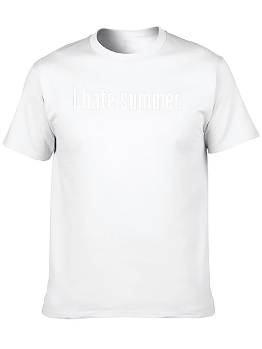 I Hate Summer Black T-Shirt