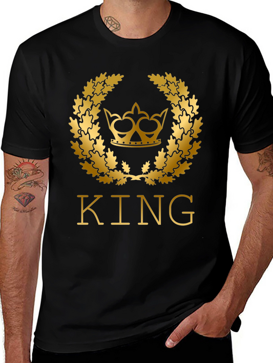 King Crown Graphic Tee - Premium Cotton Blend