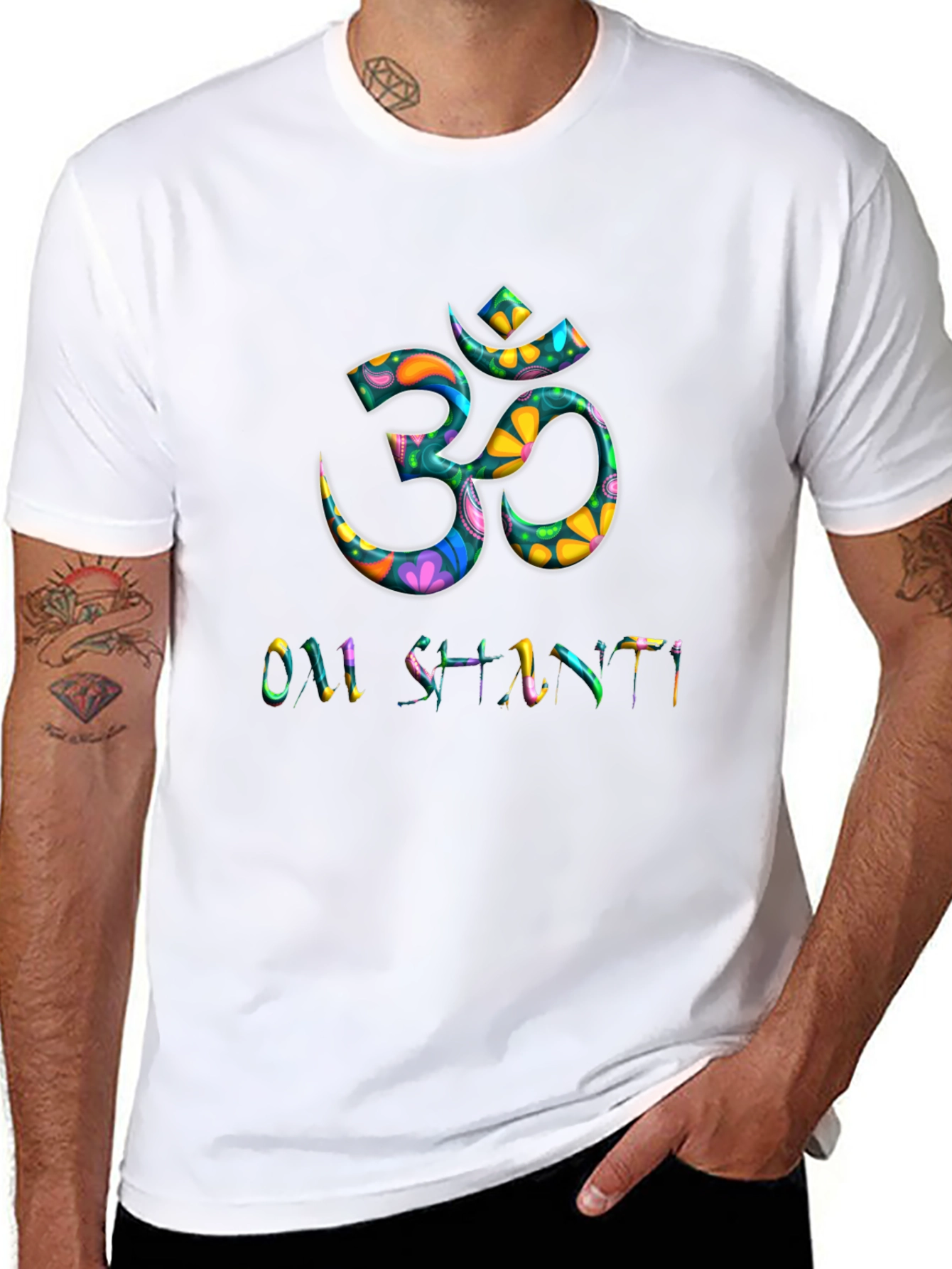 Om Shanti Graphic Print T-Shirt
