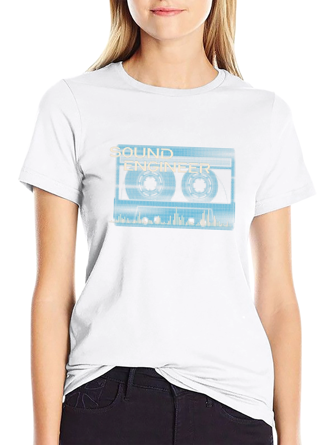 Sound Engineer Cassette Tape Graphic T-Shirt