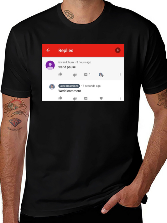 Funny Werid Pause/Comment T-Shirt