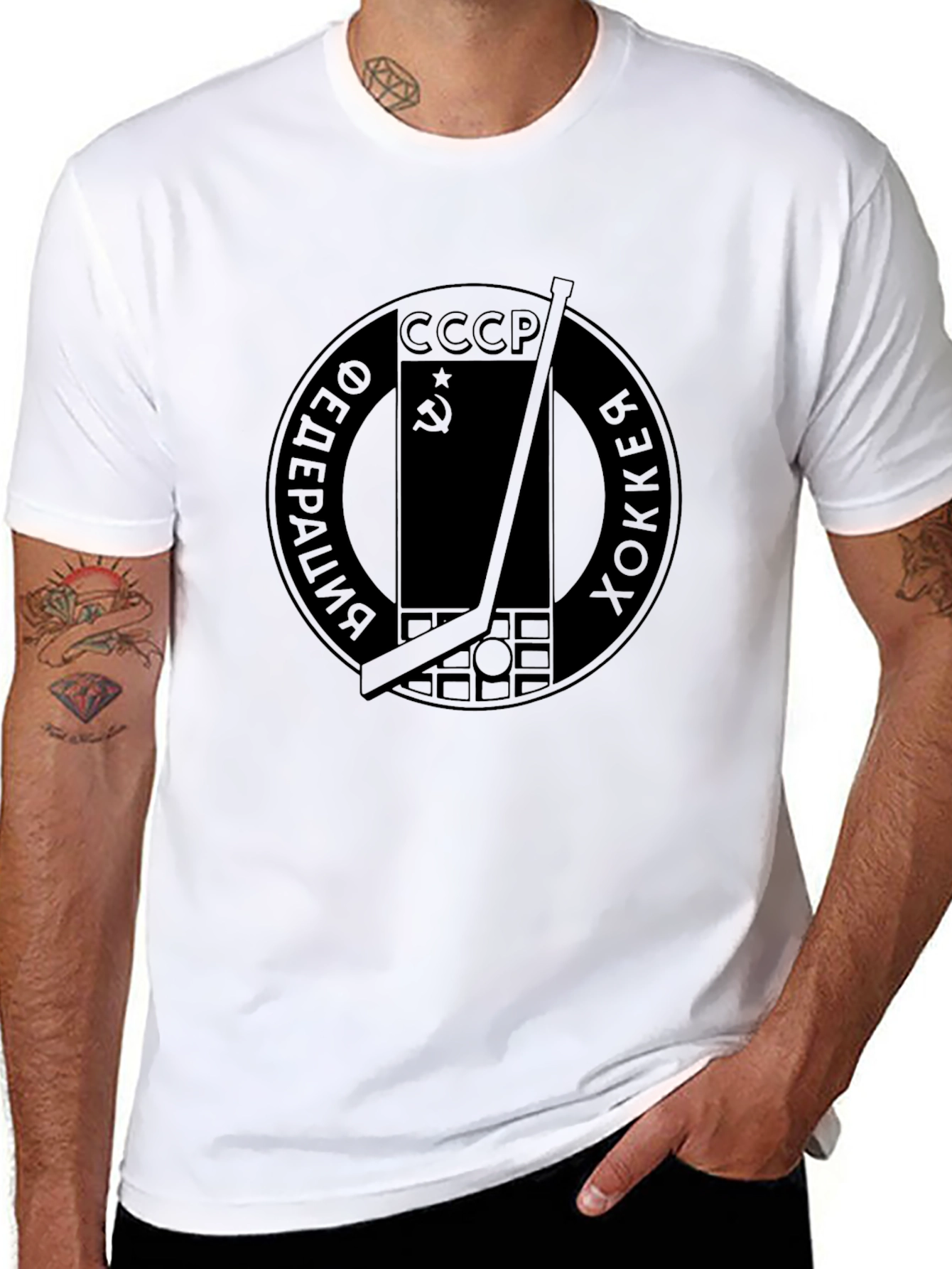 CCCP Hockey T-Shirt - Soviet Union Era Inspired Design