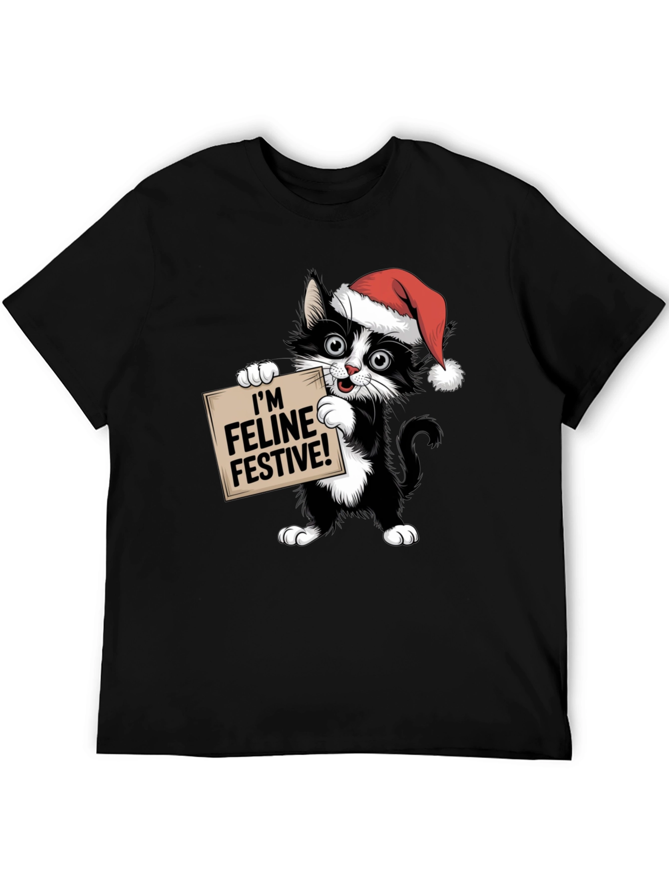 Feline Festive Cat Christmas T-Shirt