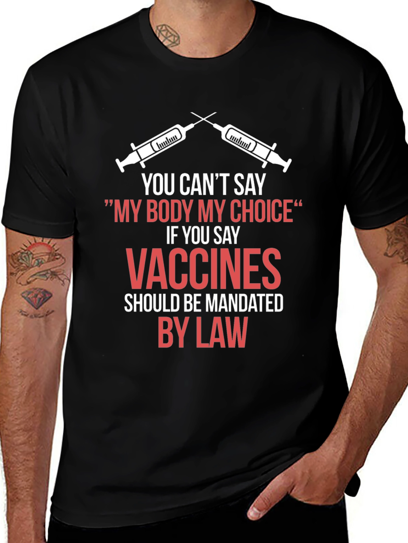 My Body My Choice Vaccines Mandate T-Shirt