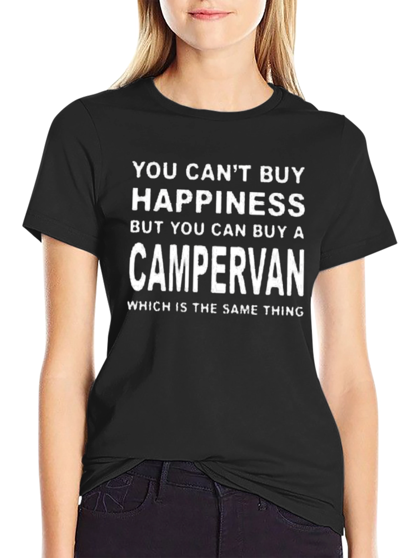 Campervan Happiness T-Shirt - Funny Camping Tee