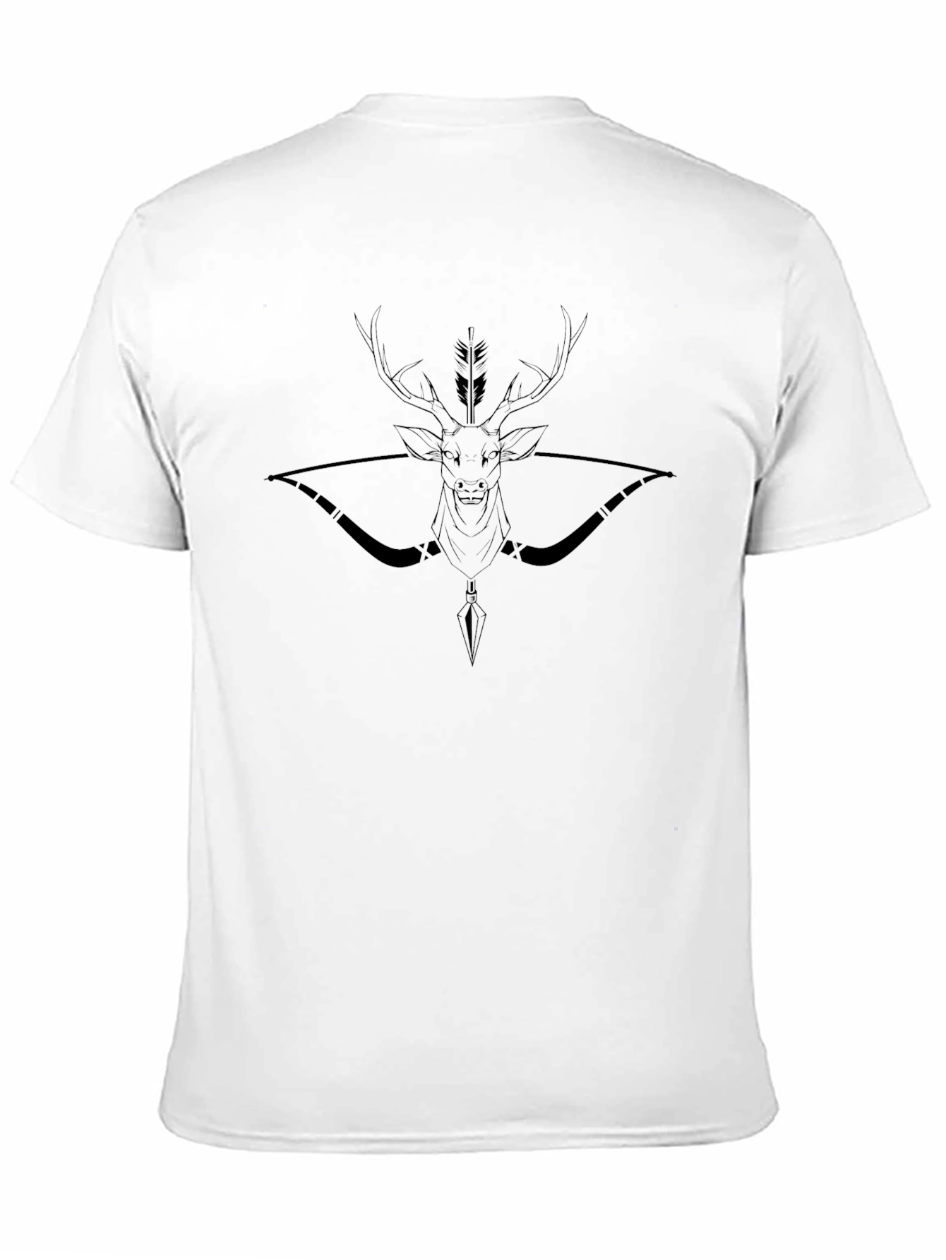 Black Deer Archer Graphic Tee - Mens Fashion