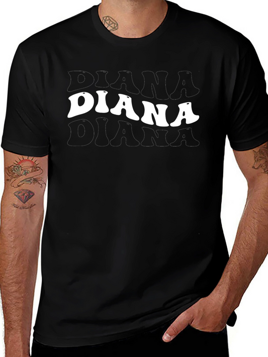 Diana T-Shirt - Retro Style Word Graphic Tee