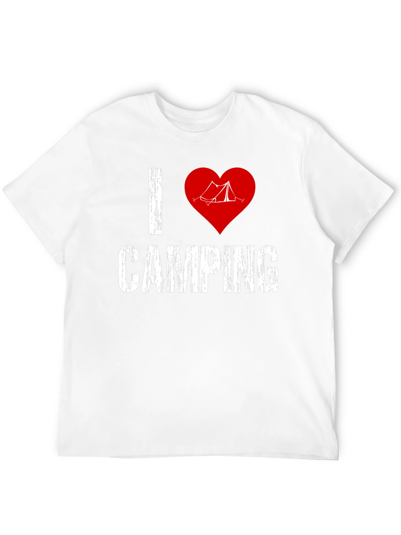 I Heart Camping Graphic T-Shirt - Black