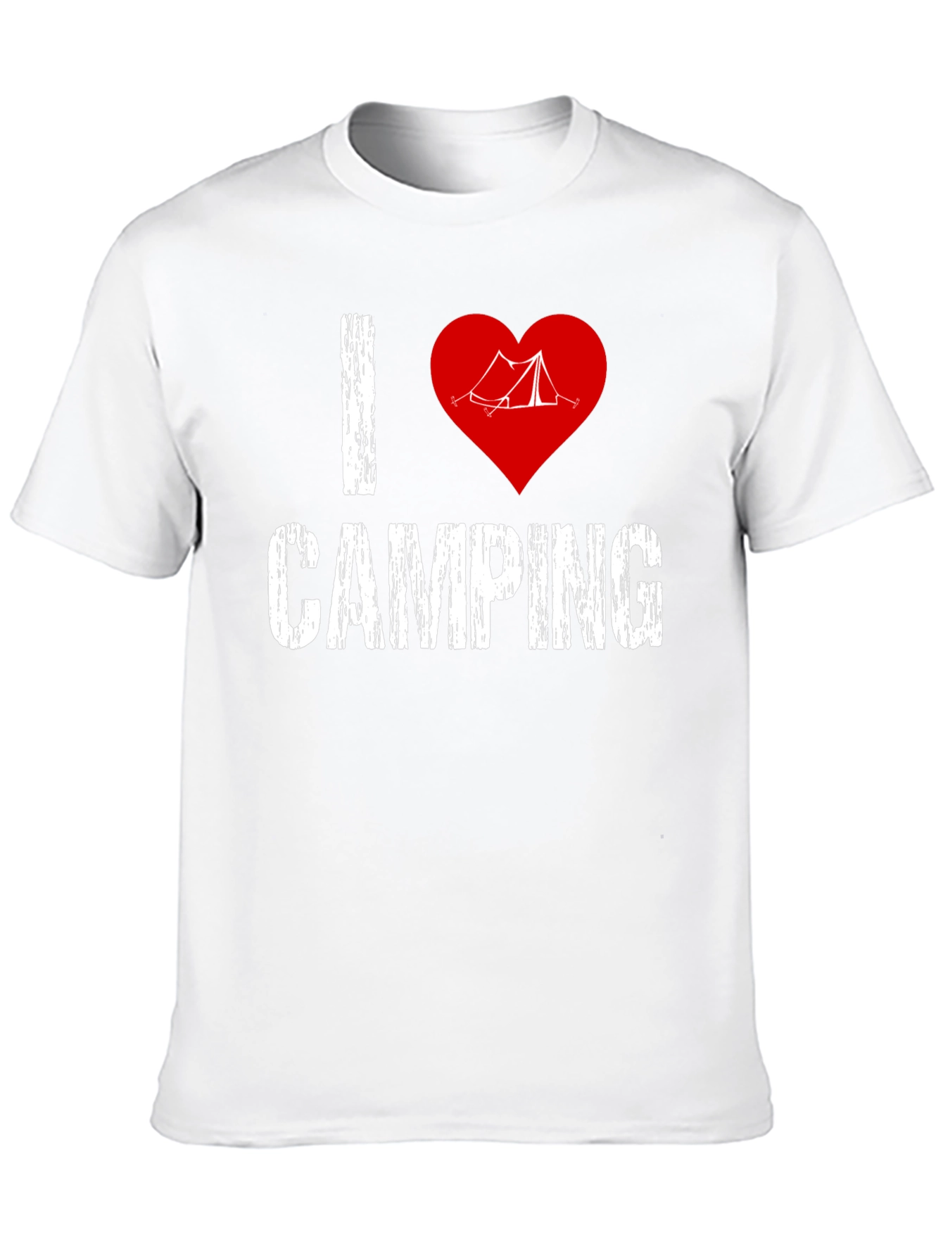 I Heart Camping Graphic T-Shirt - Black