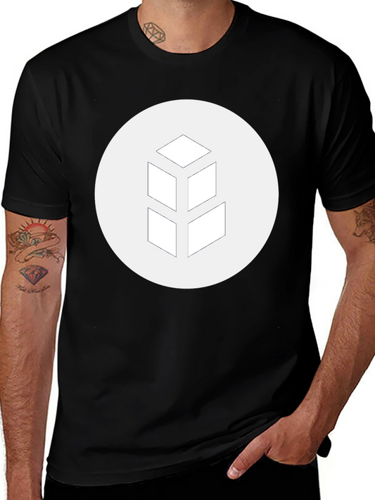 Geometric Logo Black T-Shirt