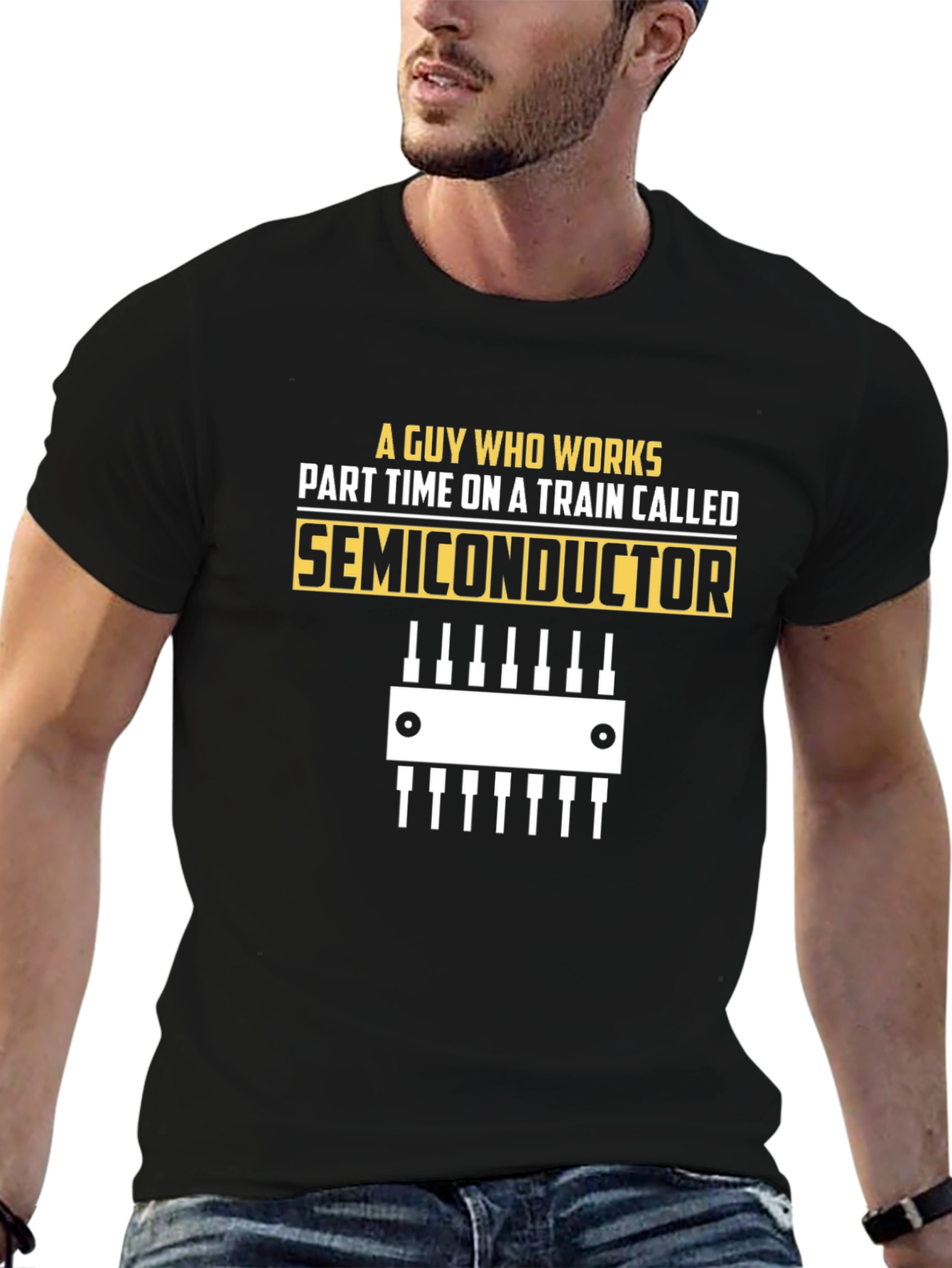 Semiconductor Train T-Shirt: Engineer Humor Tee