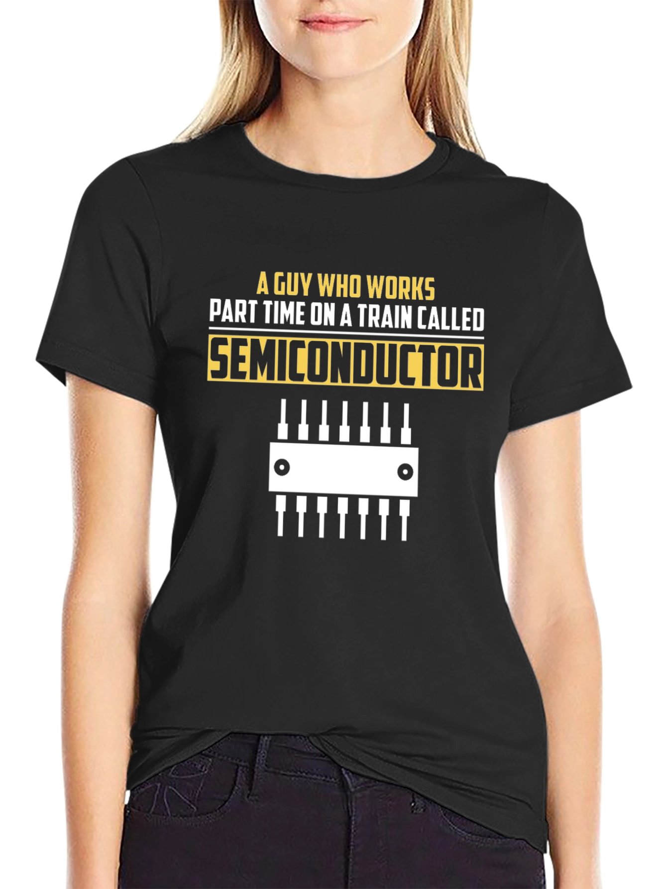 Semiconductor Train T-Shirt: Engineer Humor Tee