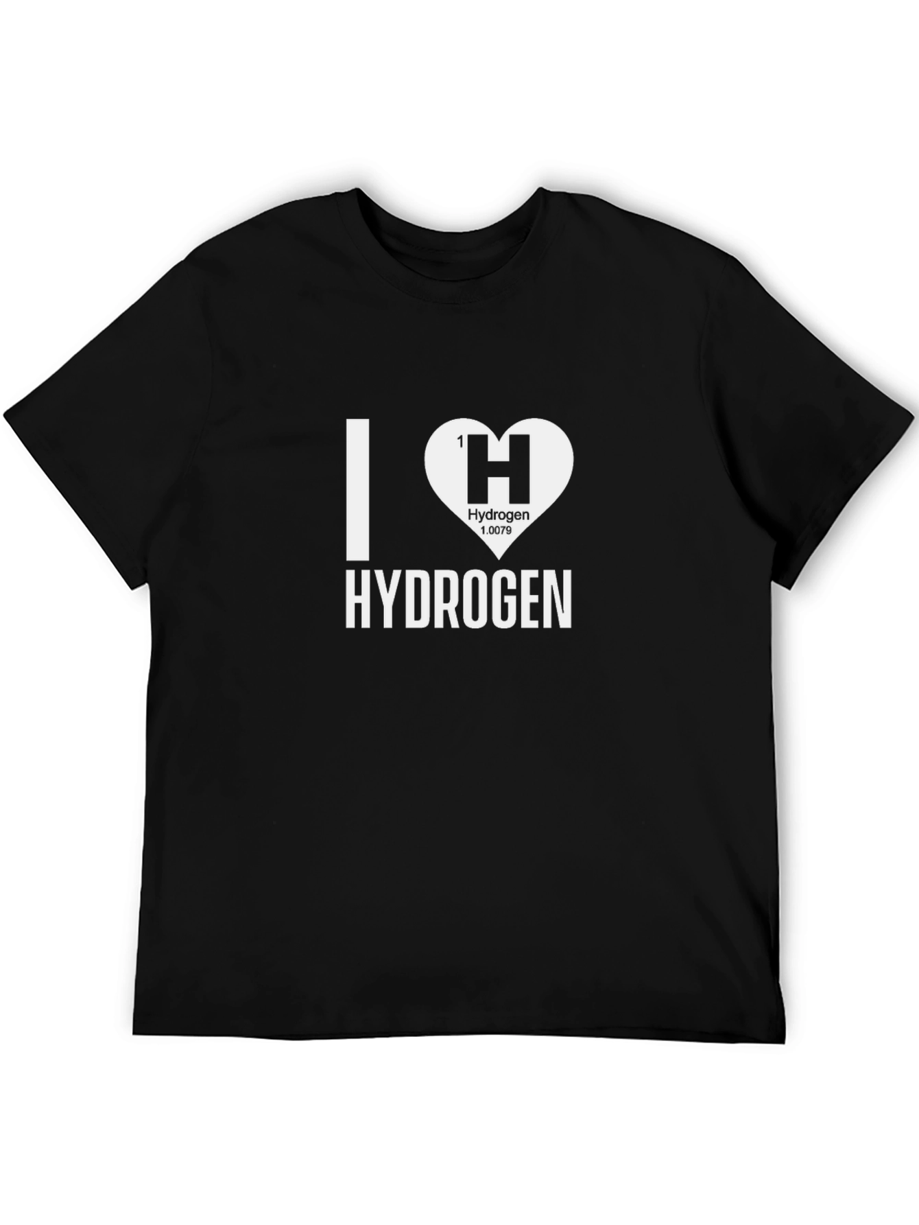 I Heart Hydrogen Black T-Shirt