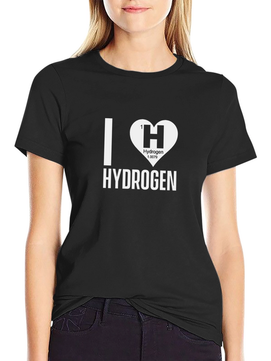 I Heart Hydrogen Black T-Shirt