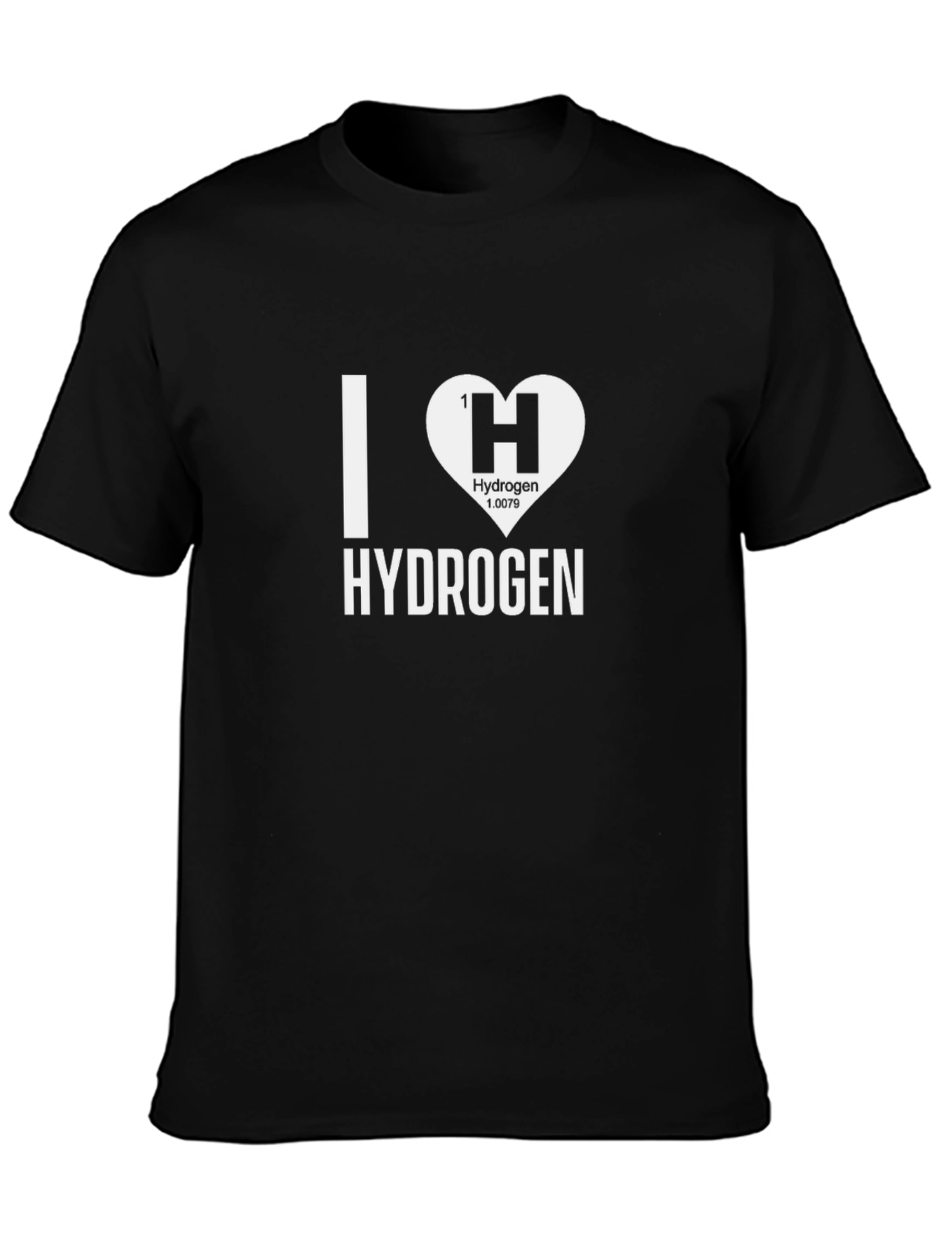 I Heart Hydrogen Black T-Shirt