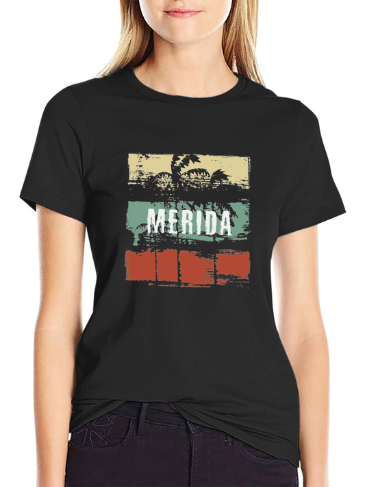 Merida Palm Tree Graphic Tee - Retro Style