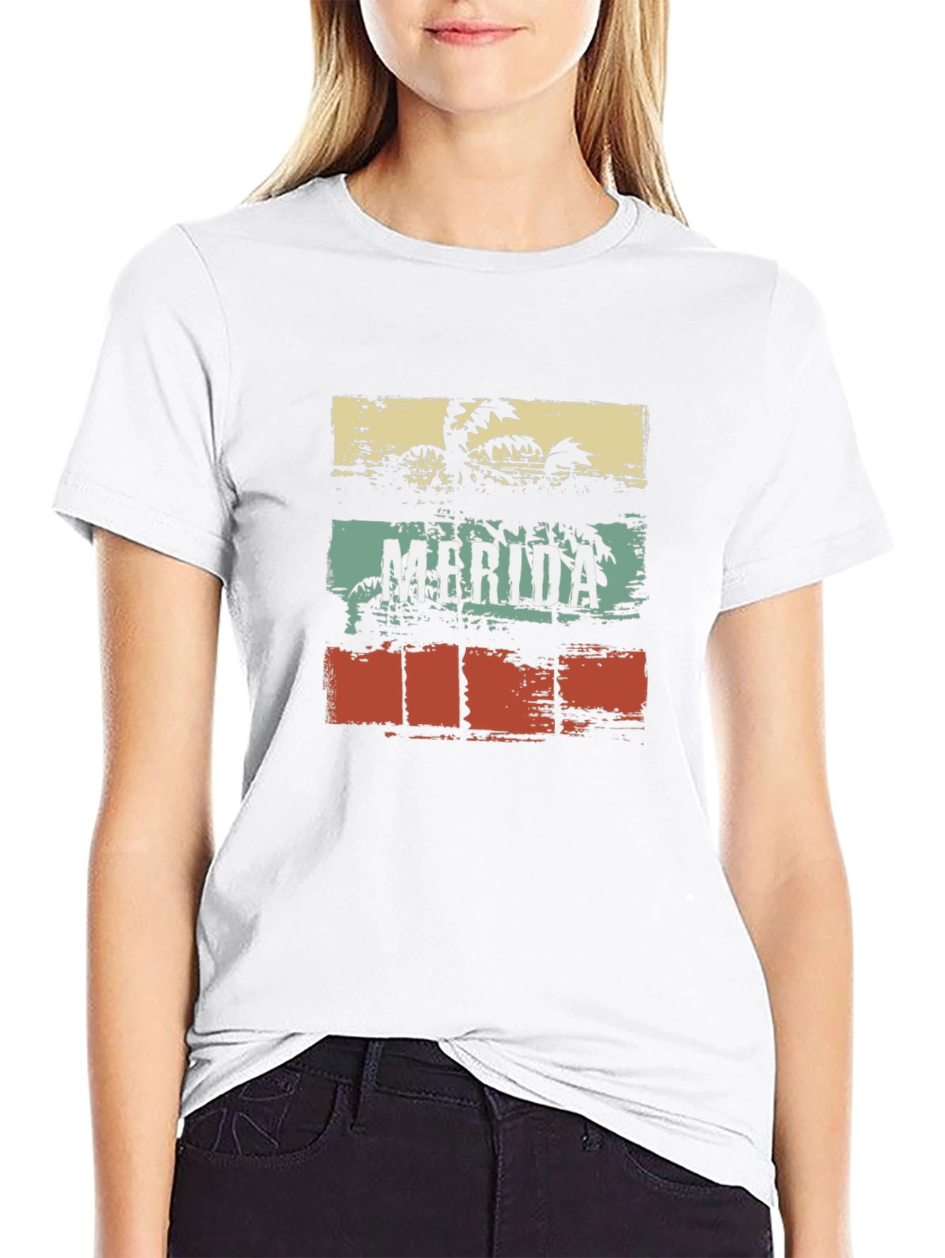 Merida Palm Tree Graphic Tee - Retro Style