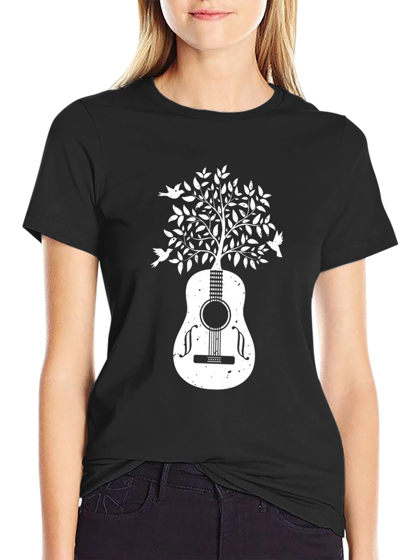 Guitar Tree Graphic T-Shirt - Music Lover Tee