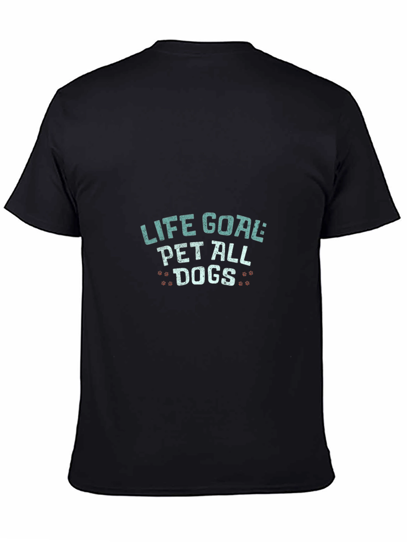 Life Goal Pet All Dogs Black Graphic Tee
