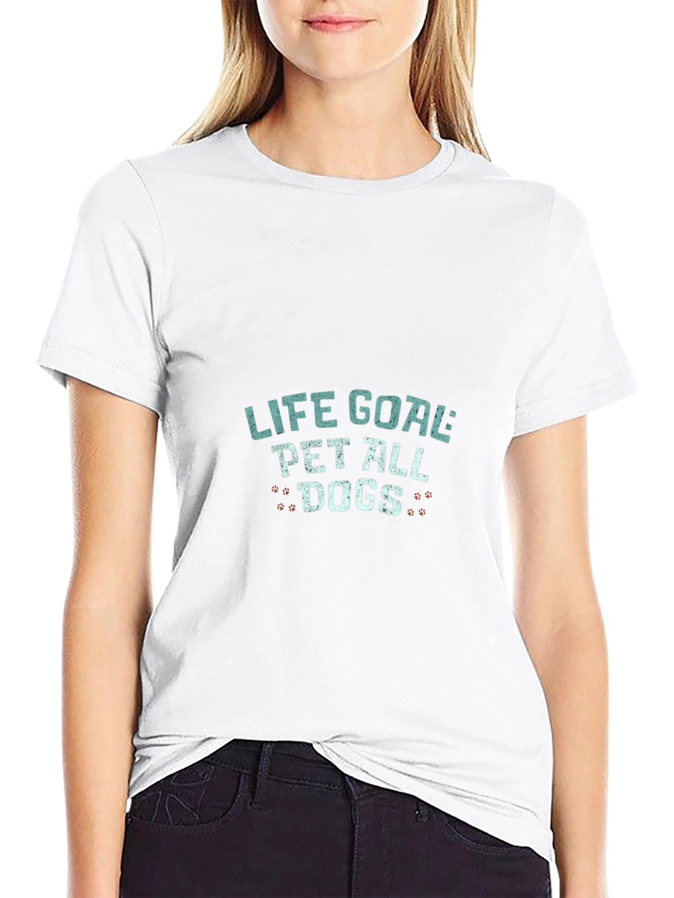Life Goal Pet All Dogs Black Graphic Tee