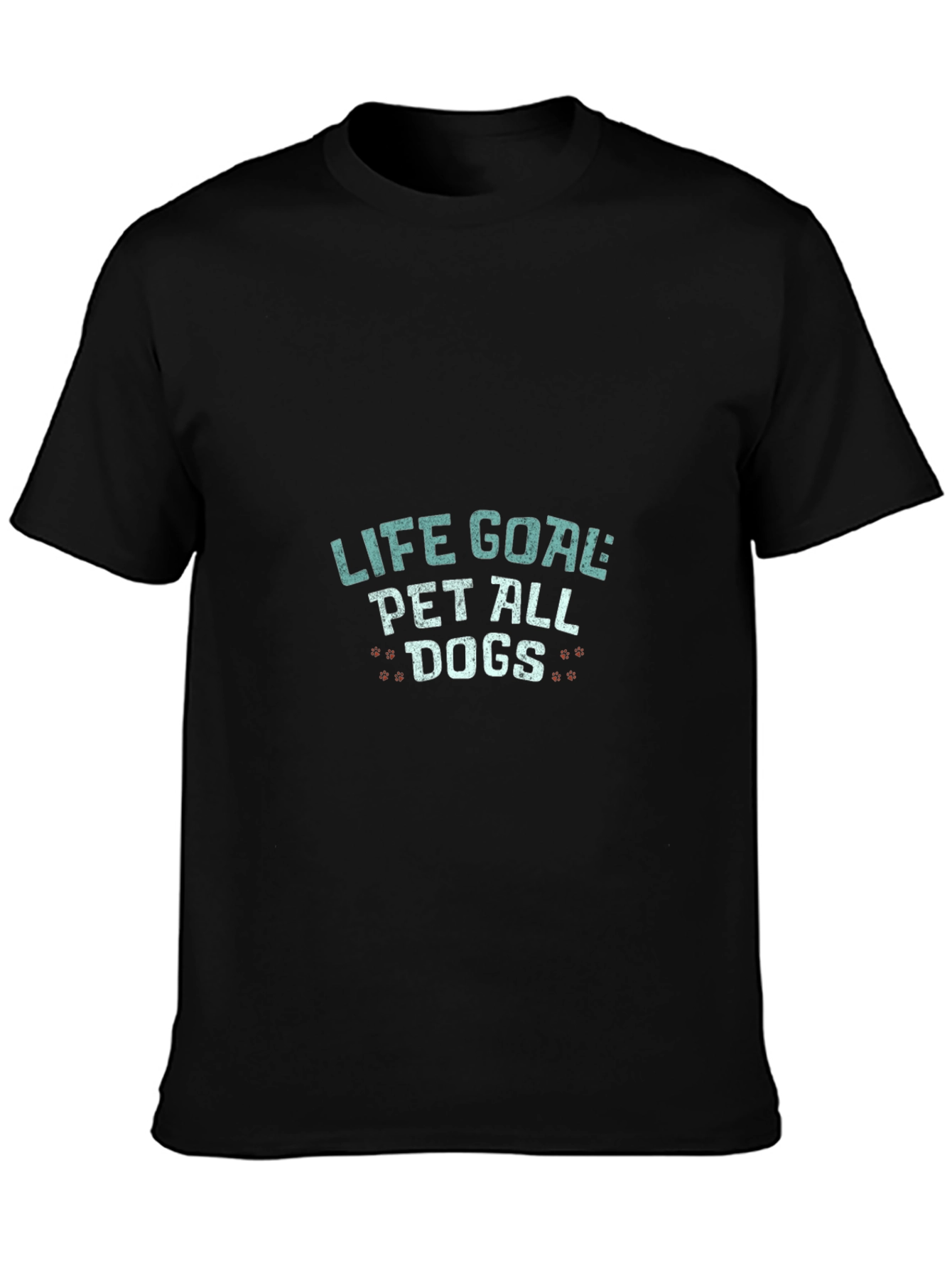 Life Goal Pet All Dogs Black Graphic Tee