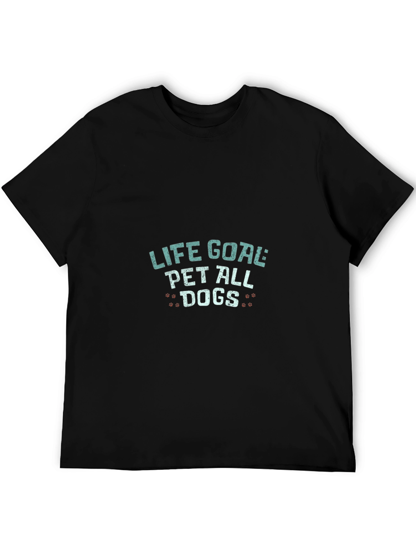 Life Goal Pet All Dogs Black Graphic Tee