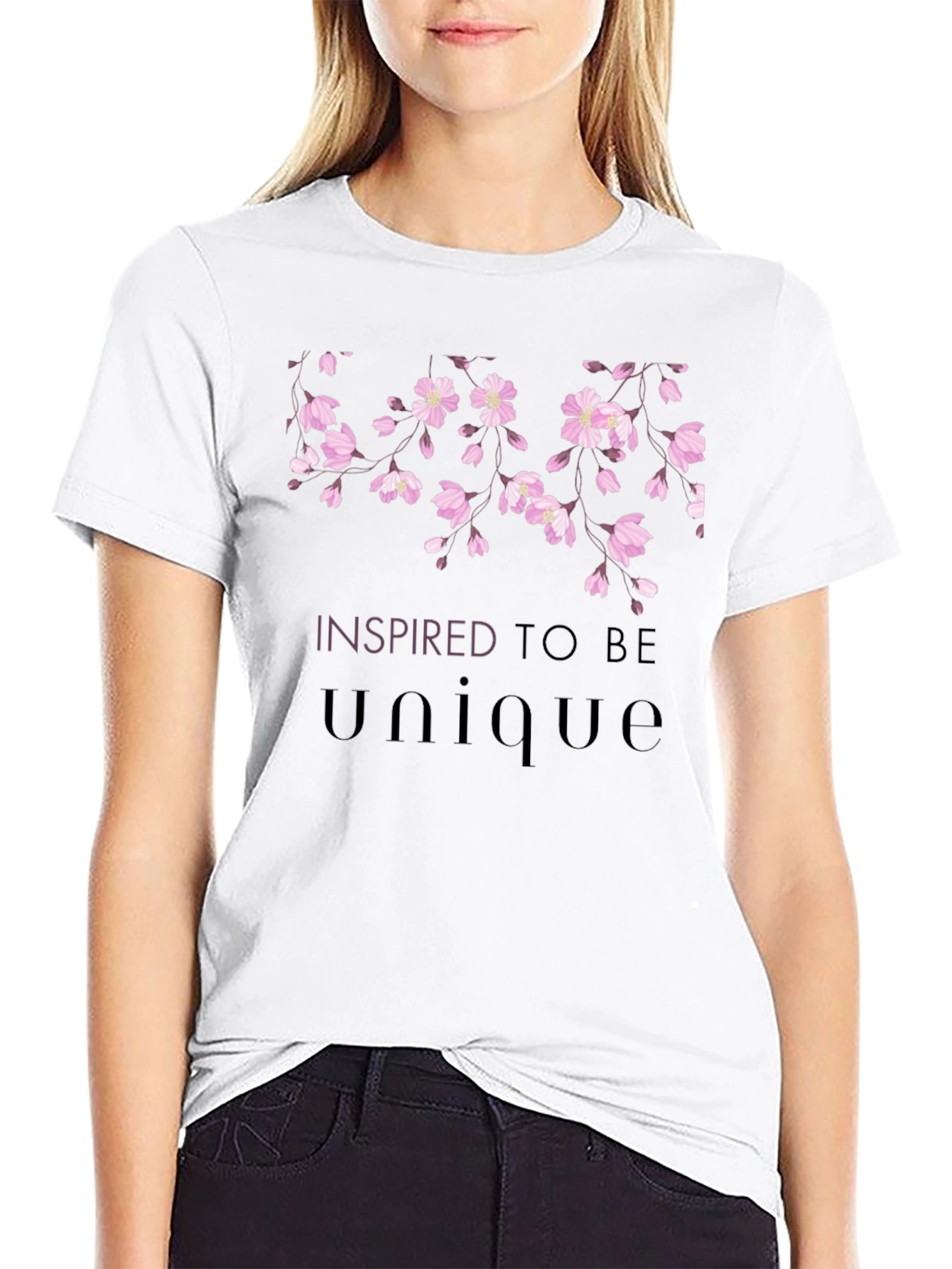 Unique Floral Graphic Tee