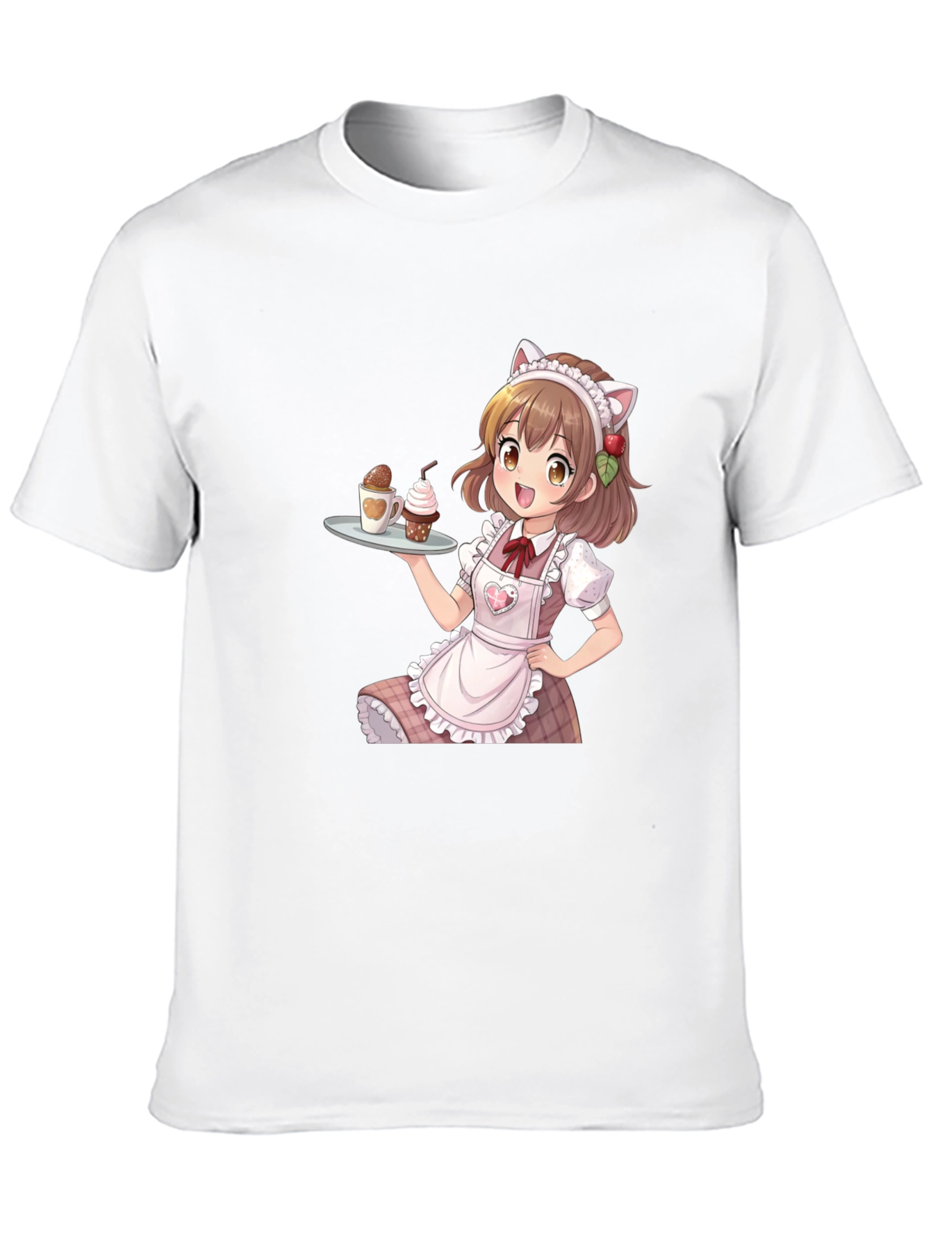 Anime Maid Cafe T-Shirt - Kawaii Style