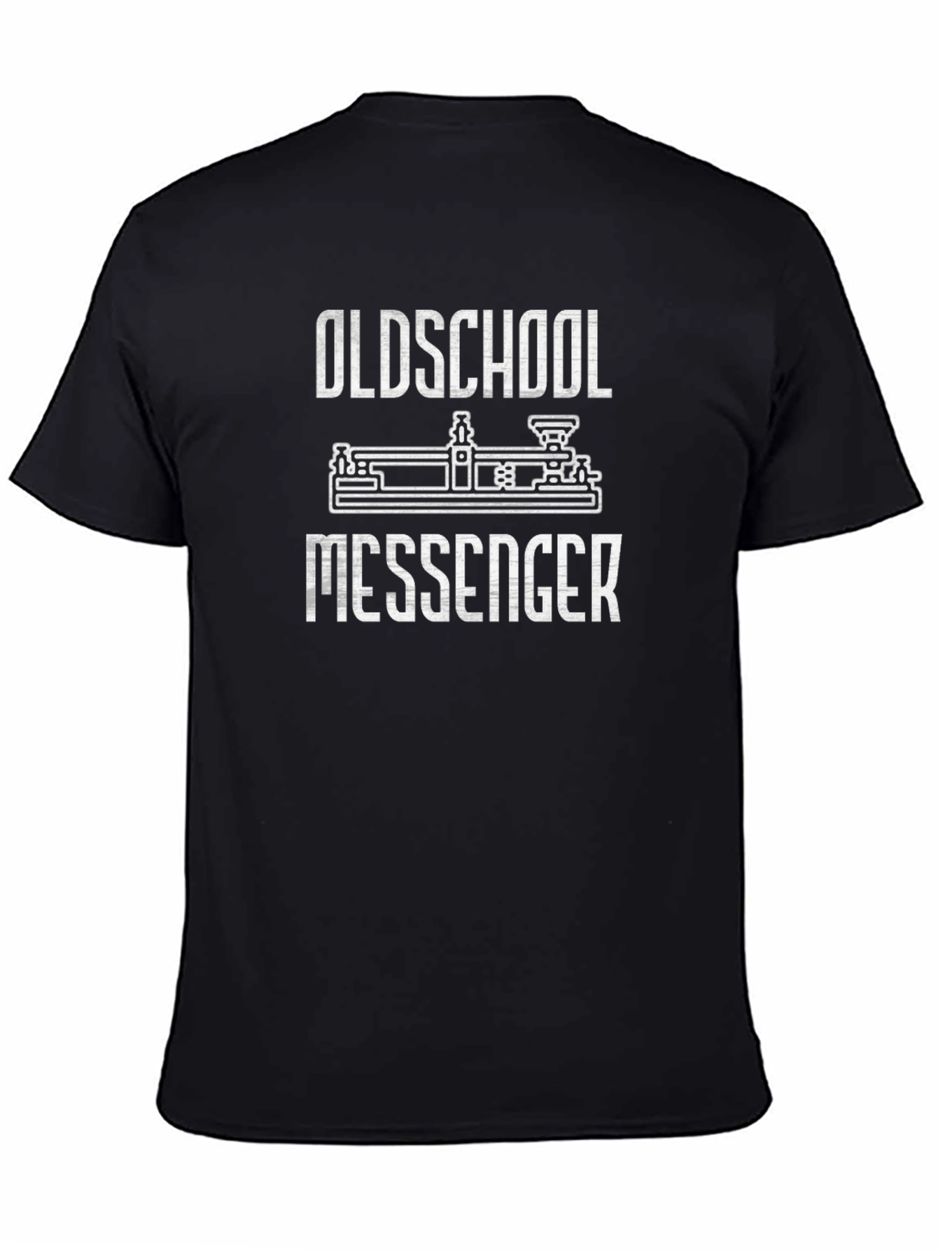 Oldschool Messenger Black T-Shirt