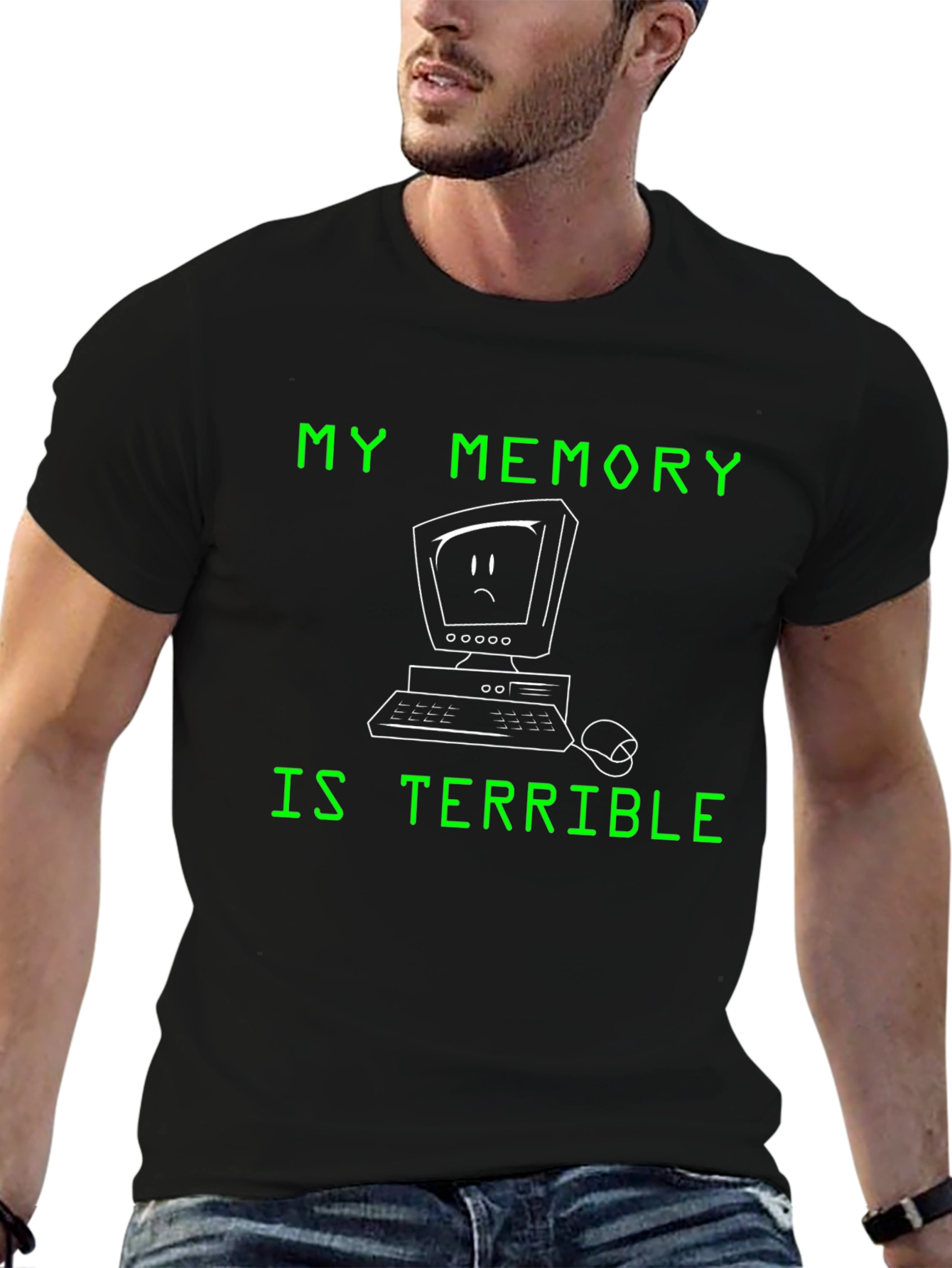 Humorous My Memory is Terrible Graphic T-Shirt