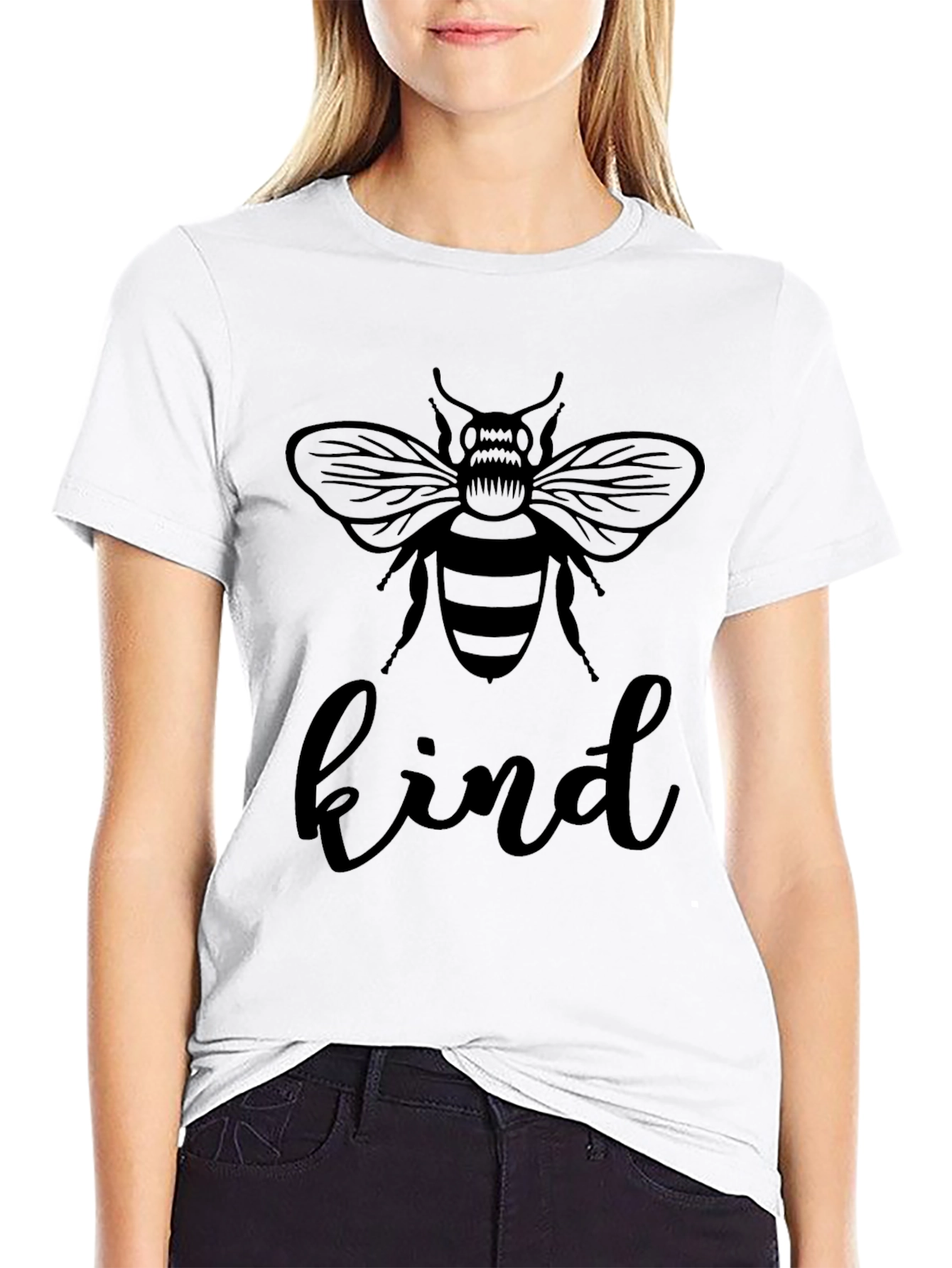 Bee Kind Graphic Tee - Soft Cotton Casual Shirt