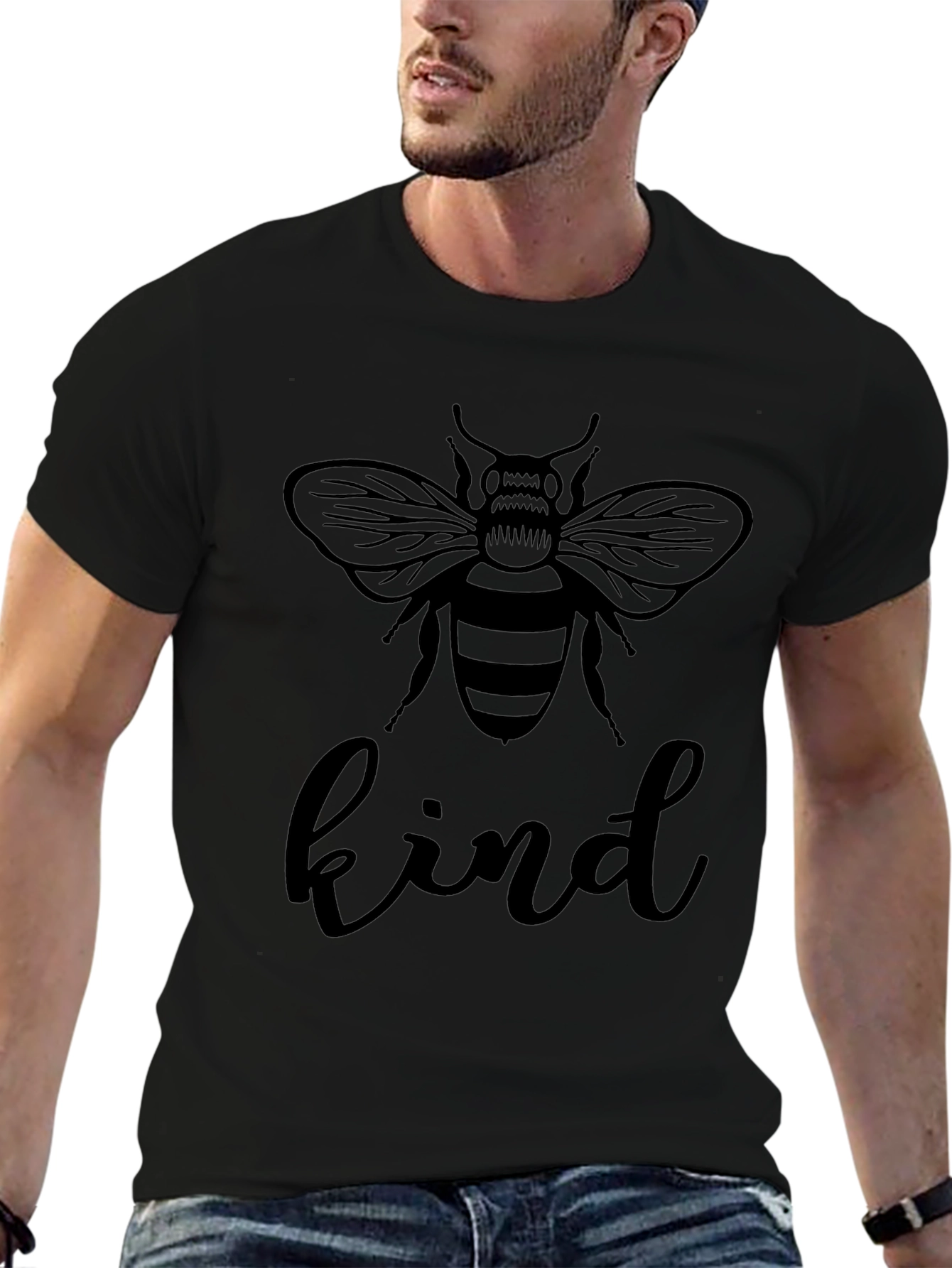 Bee Kind Graphic Tee - Soft Cotton Casual Shirt