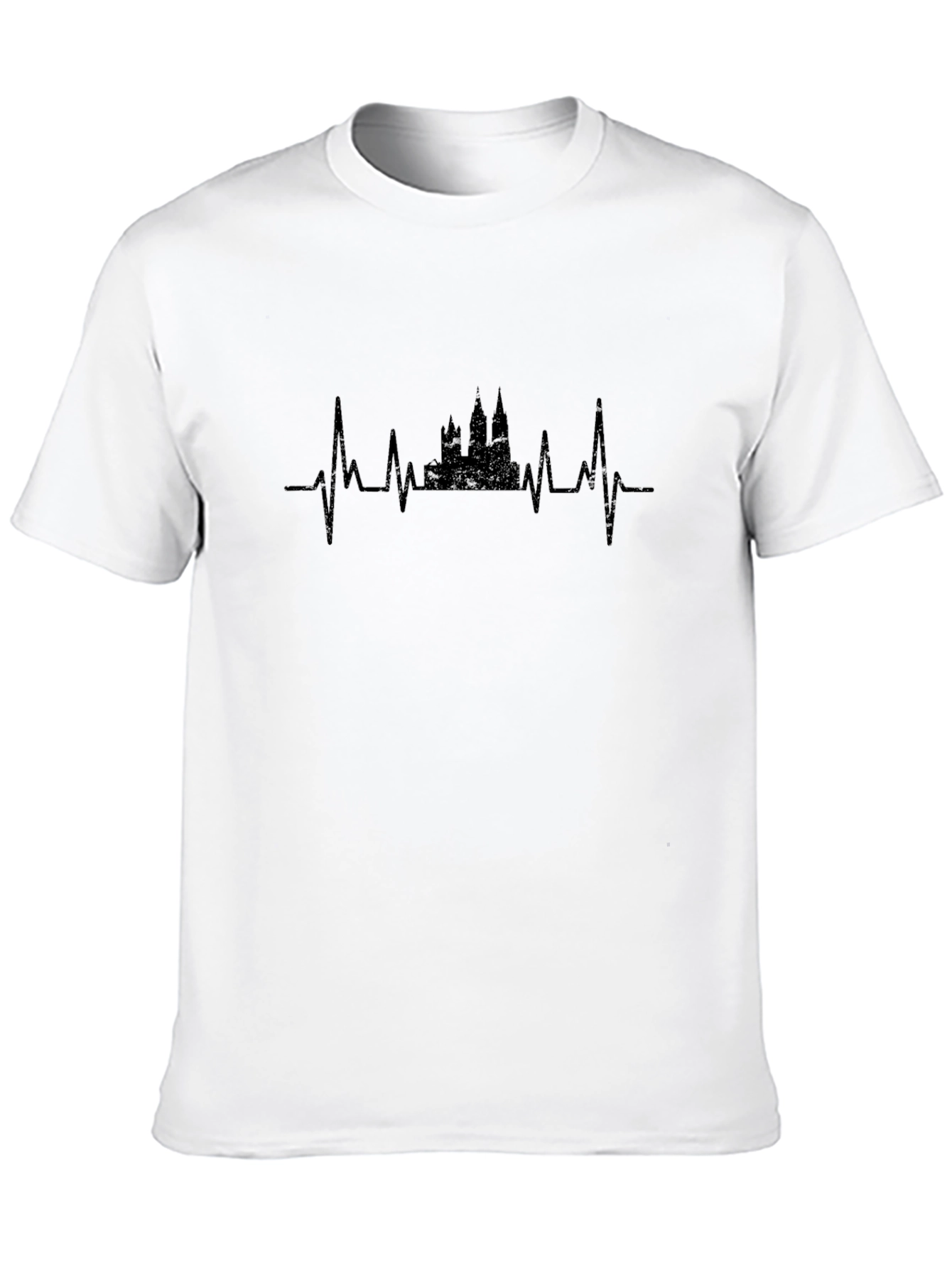 Heartbeat Castle Black Graphic Tee