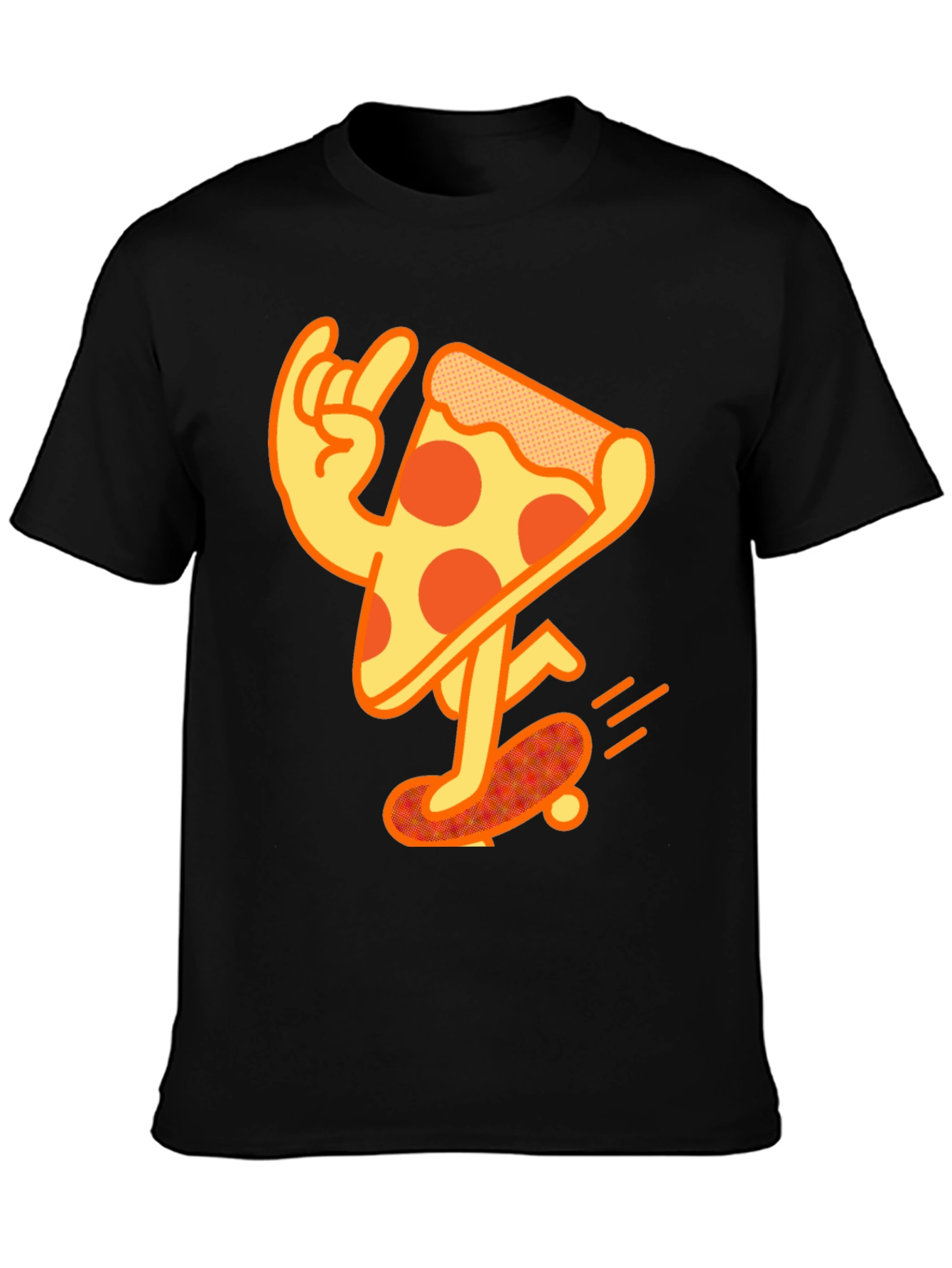 Pizza Skateboard T-Shirt