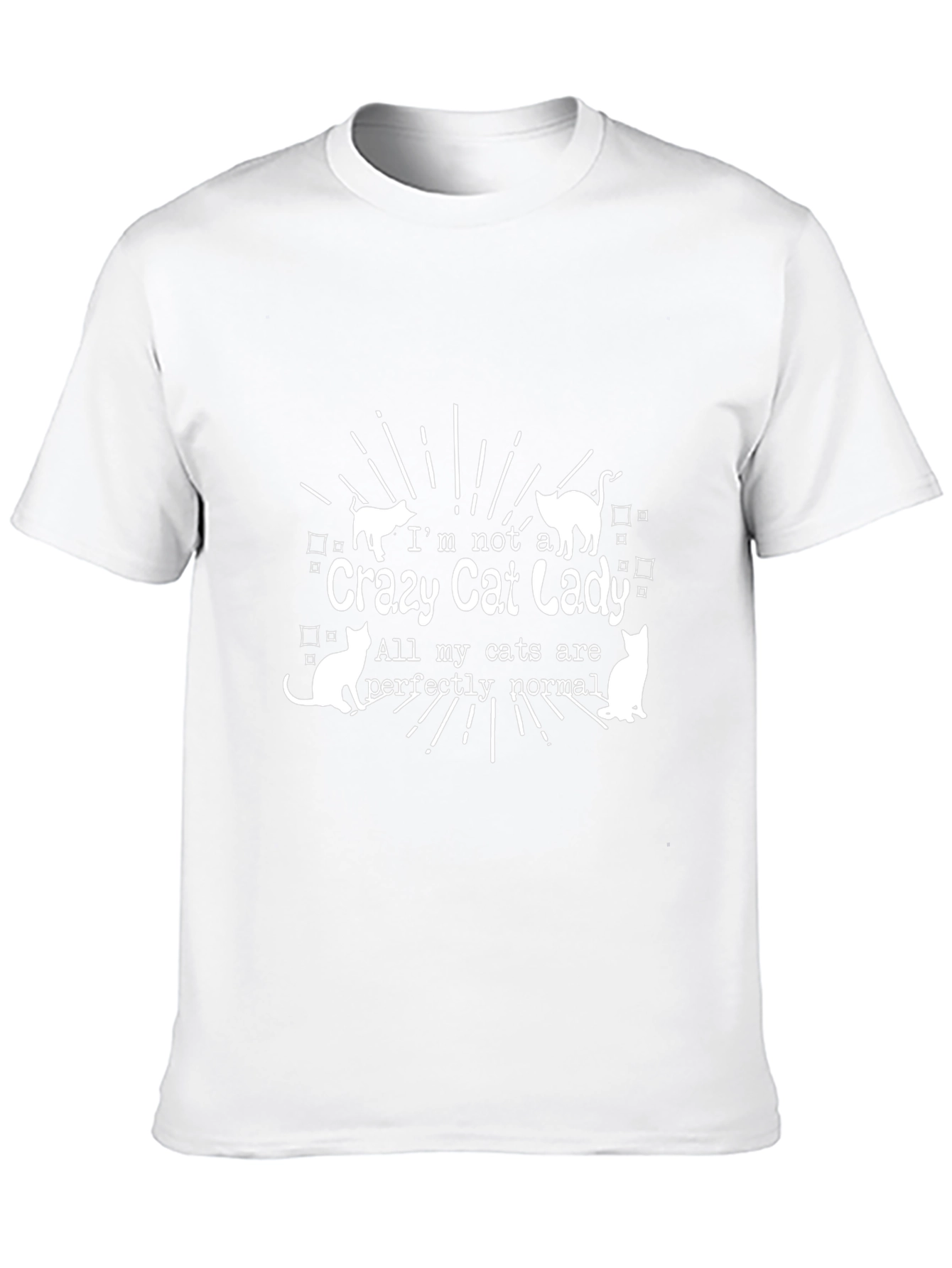 Crazy Cat Lady Graphic Tee - Novelty T-Shirt