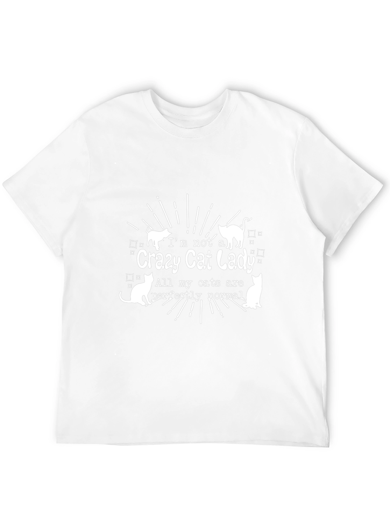 Crazy Cat Lady Graphic Tee - Novelty T-Shirt