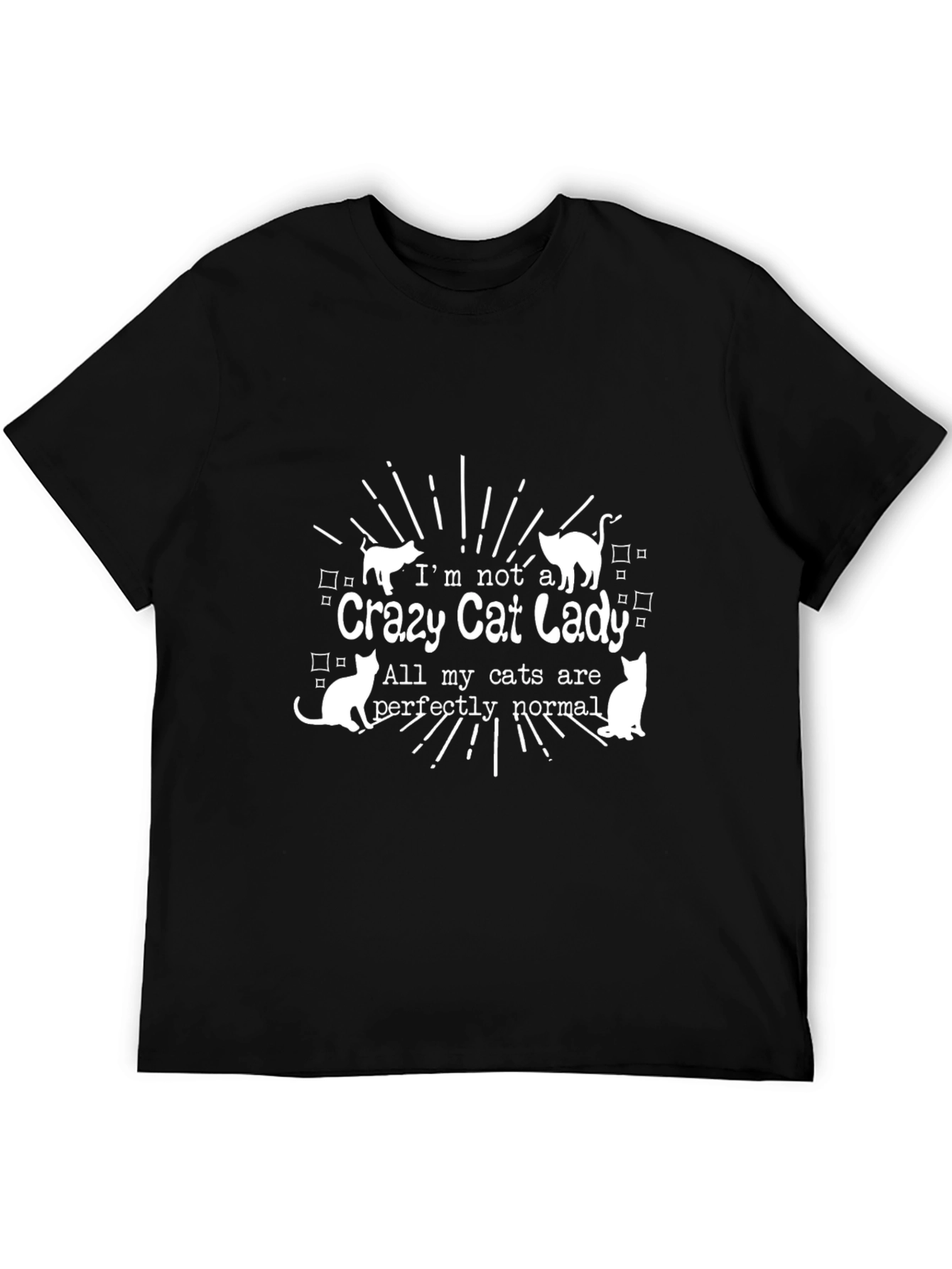 Crazy Cat Lady Graphic Tee - Novelty T-Shirt