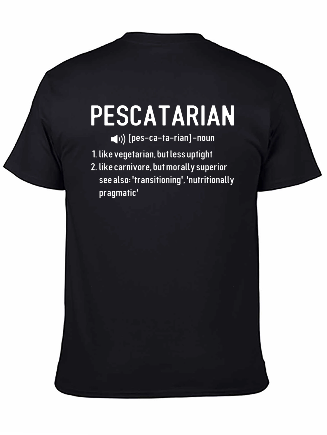 Pescatarian Definition T-Shirt - Funny Vegan Style