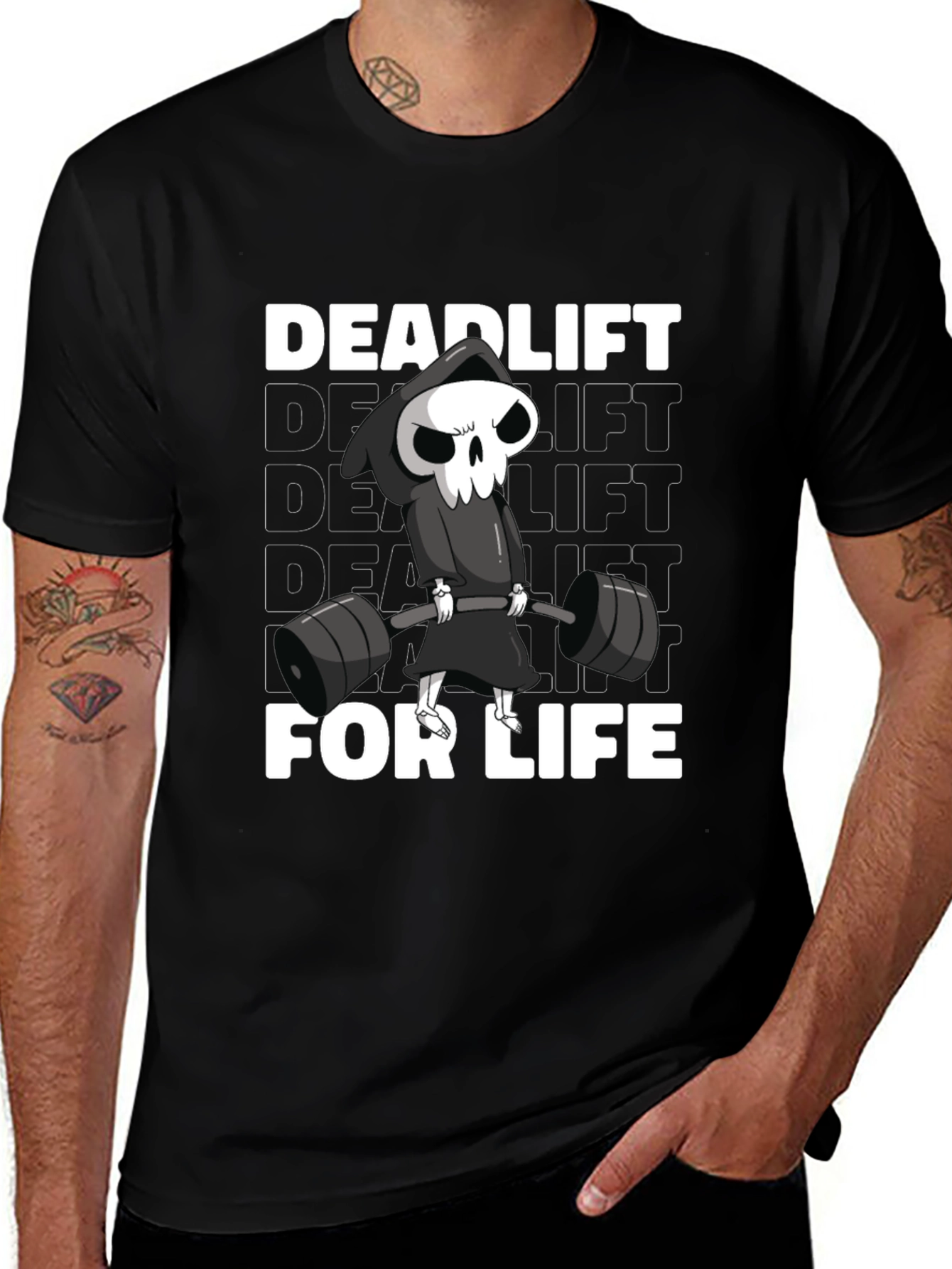 Deadlift for Life Graphic T-Shirt - Black
