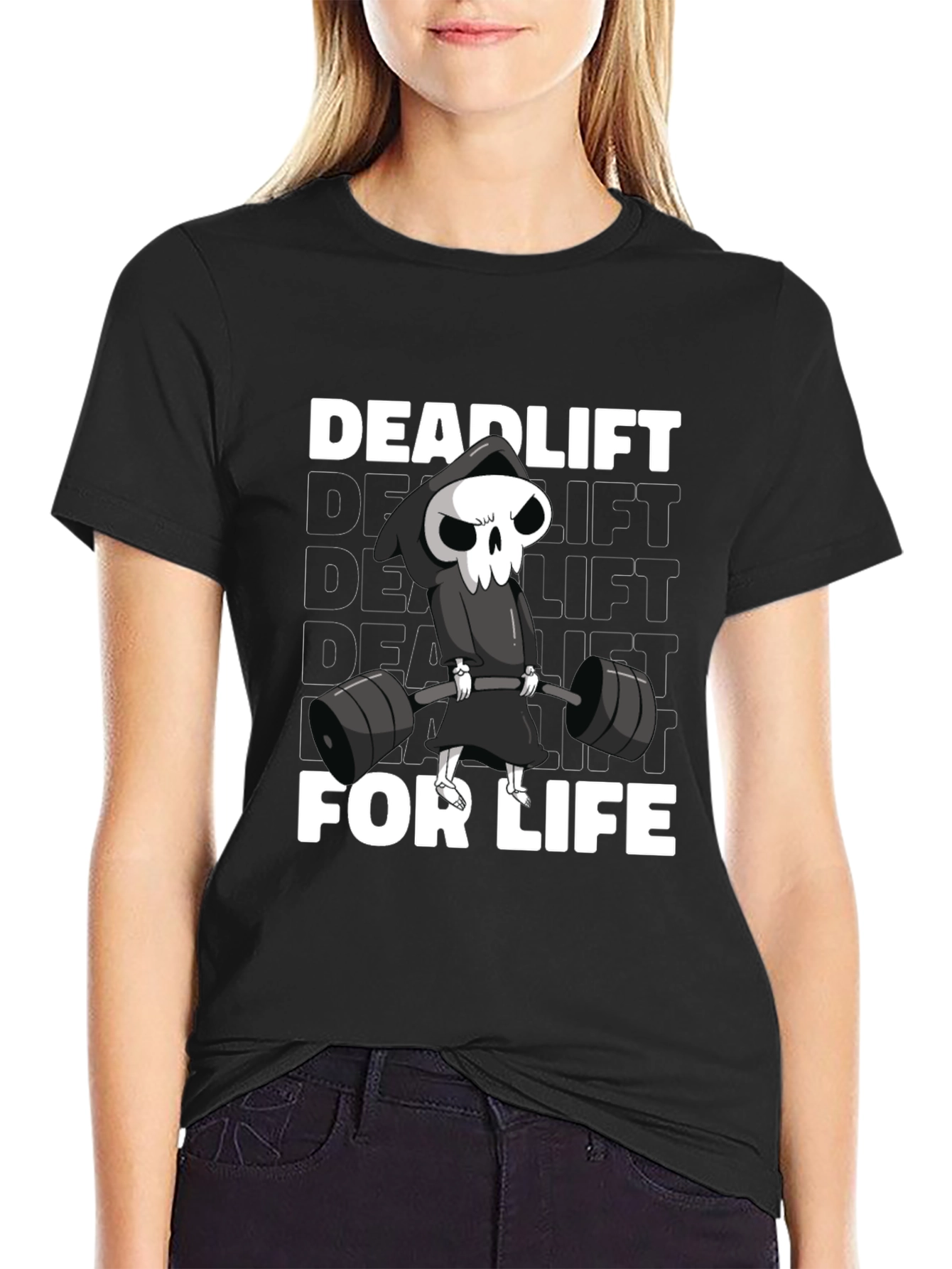 Deadlift for Life Graphic T-Shirt - Black