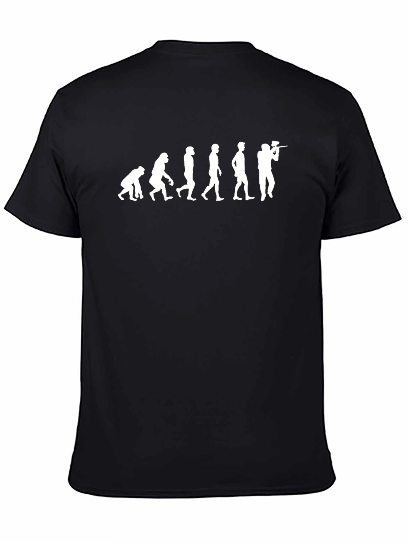 Paintball Evolution Graphic T-Shirt - Black