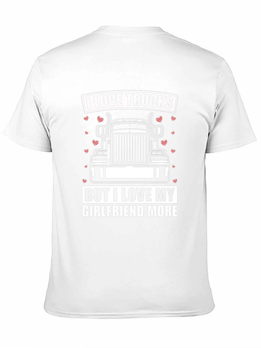 I Love Trucks T-Shirt - Boyfriend Gift