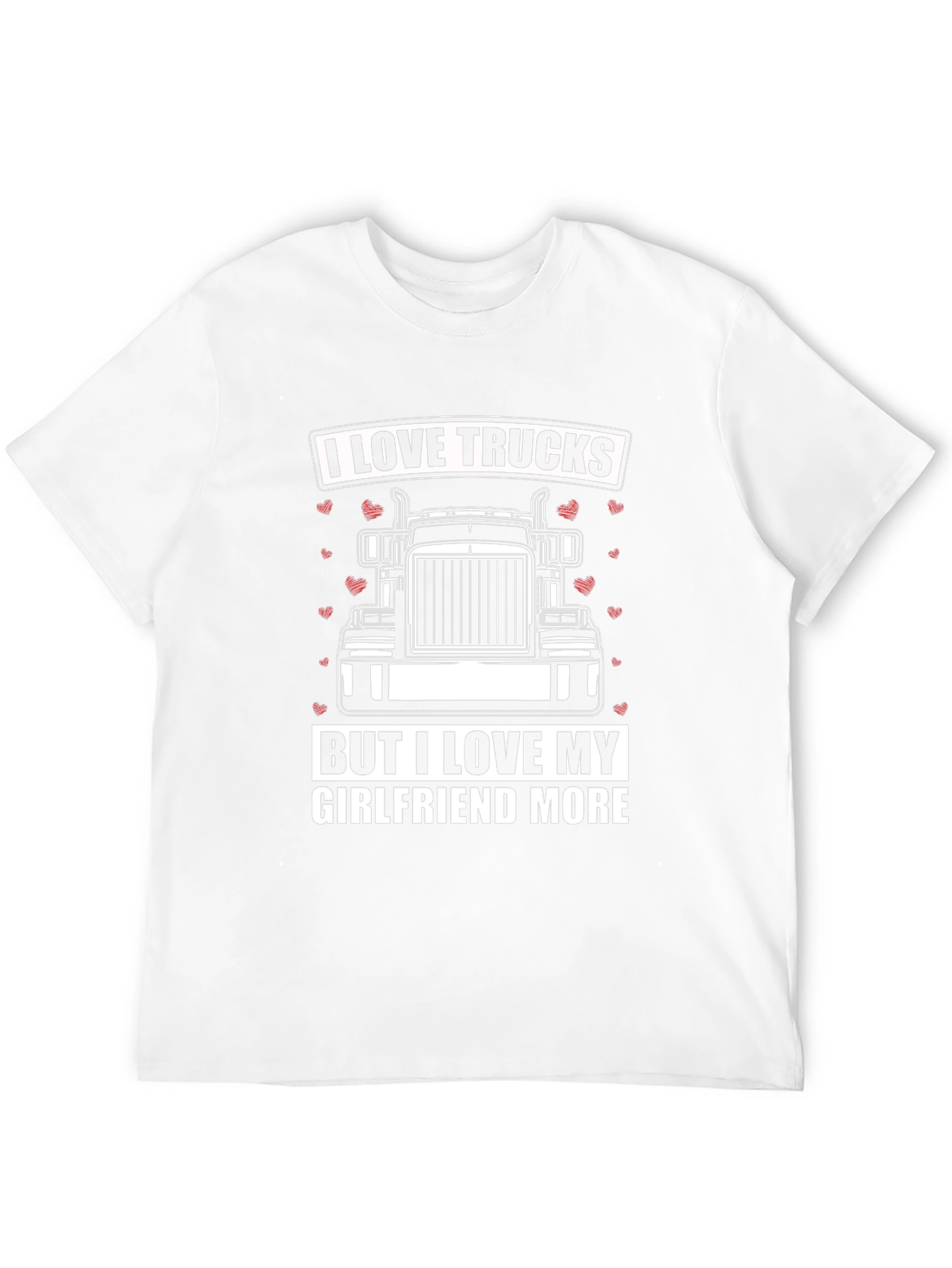 I Love Trucks T-Shirt - Boyfriend Gift