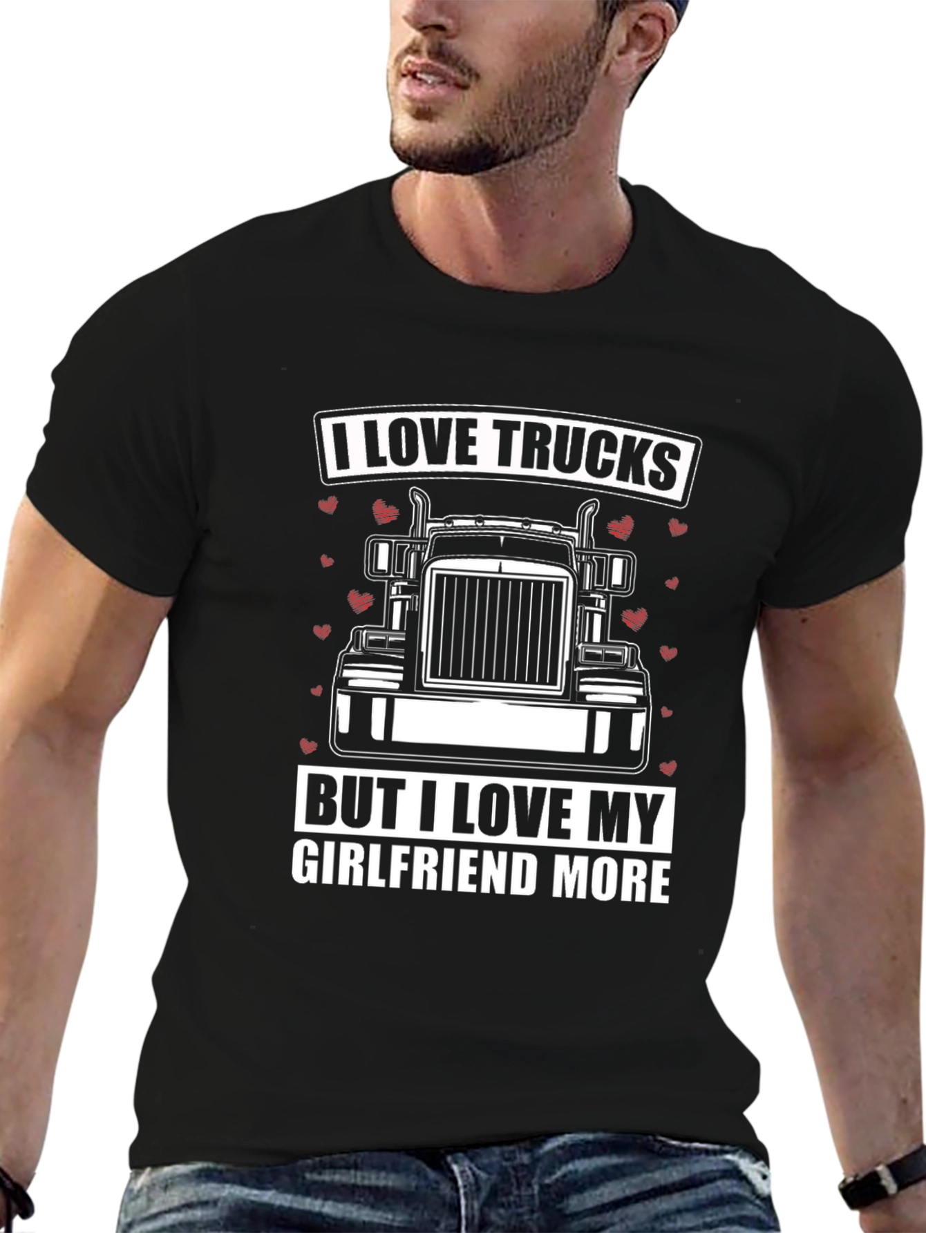 I Love Trucks T-Shirt - Boyfriend Gift