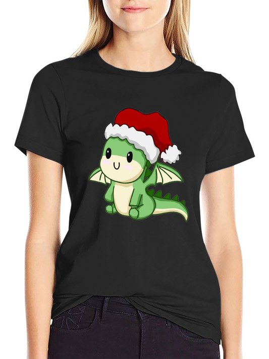 Festive Dragon Graphic Tee - Holiday Edition