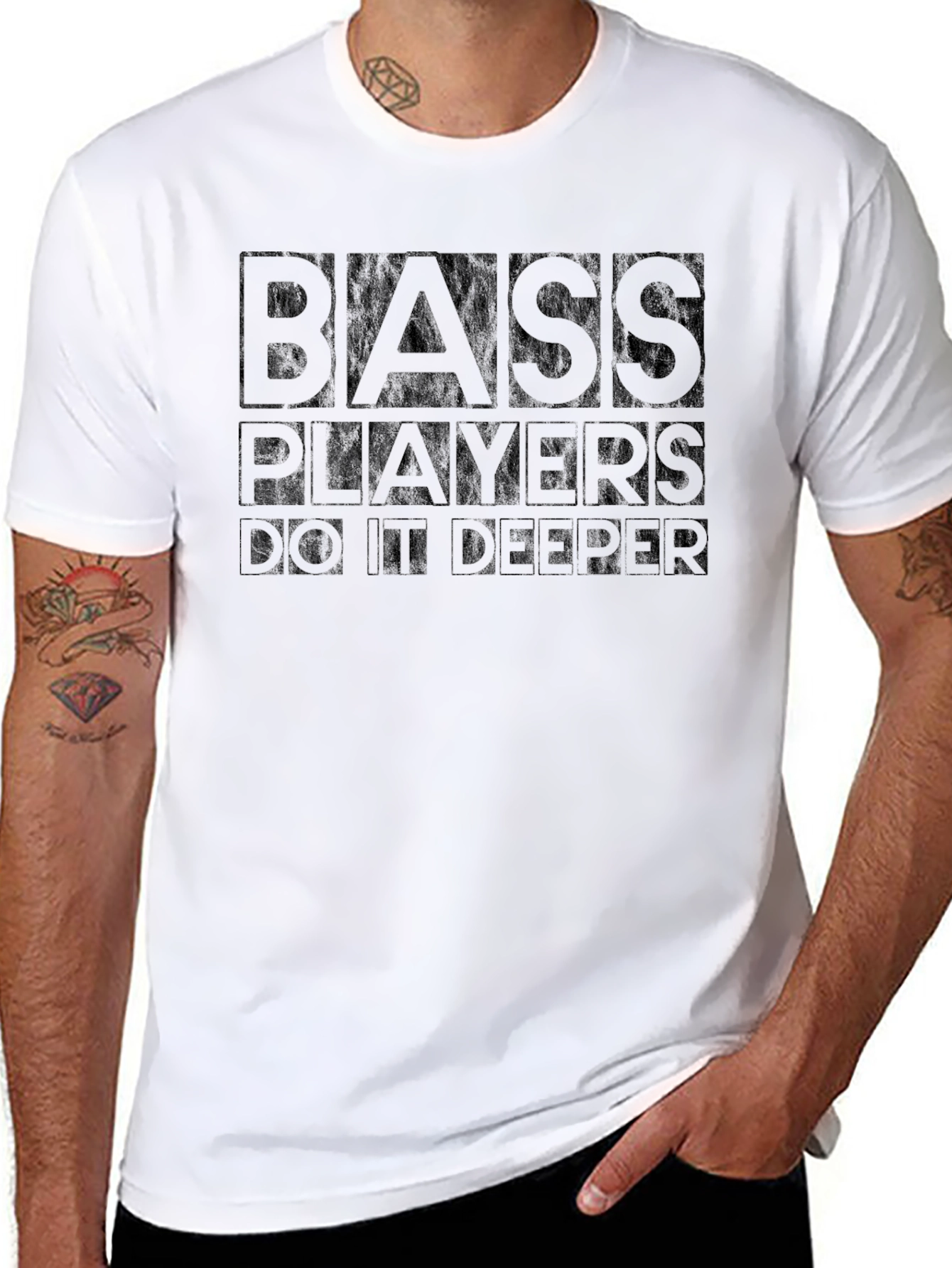 Bass Players Do It Deeper Graphic Tee